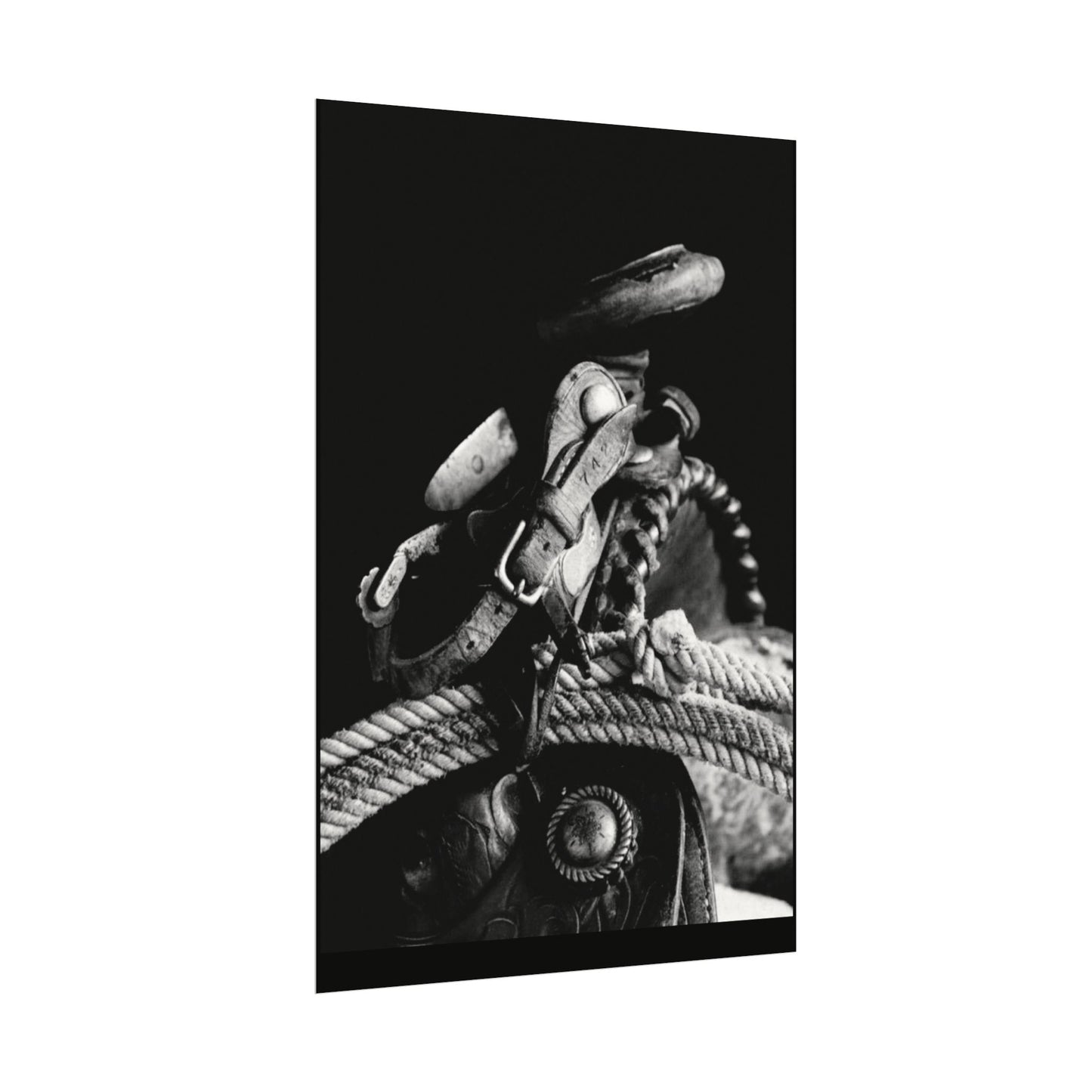 Saddle Up – Western Textured Watercolor Matte Posters