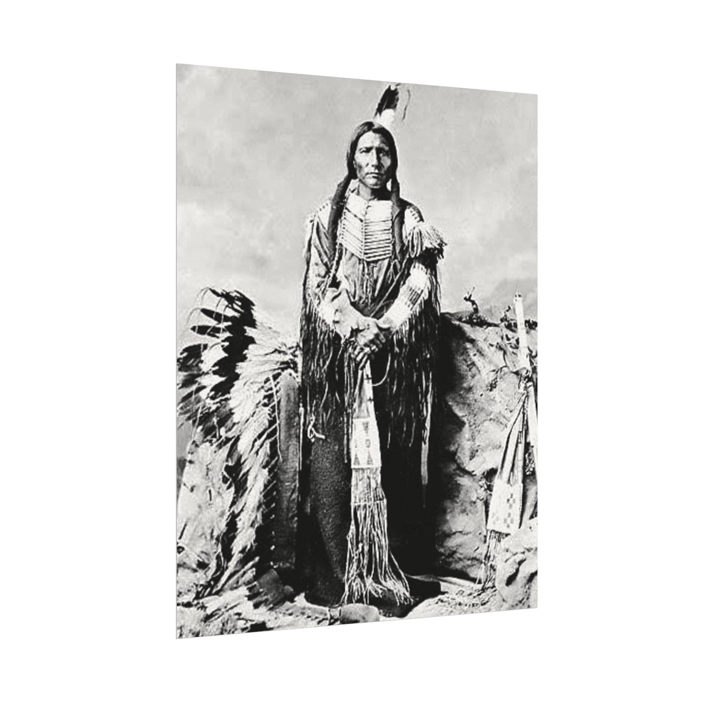 Enduring Spirit– Western Textured Watercolor Matte Posters