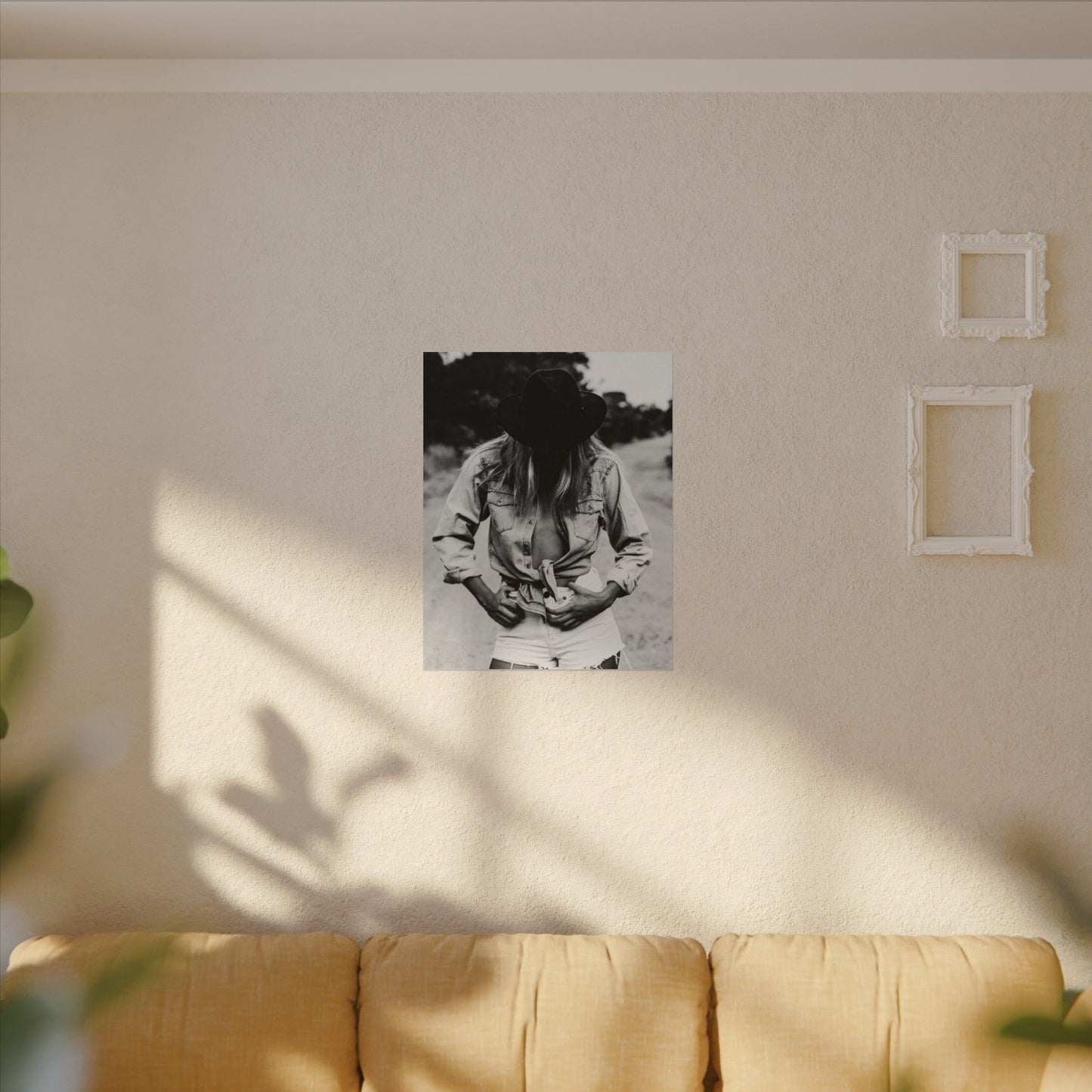 Denim Dreamer– Western Textured Watercolor Matte Posters