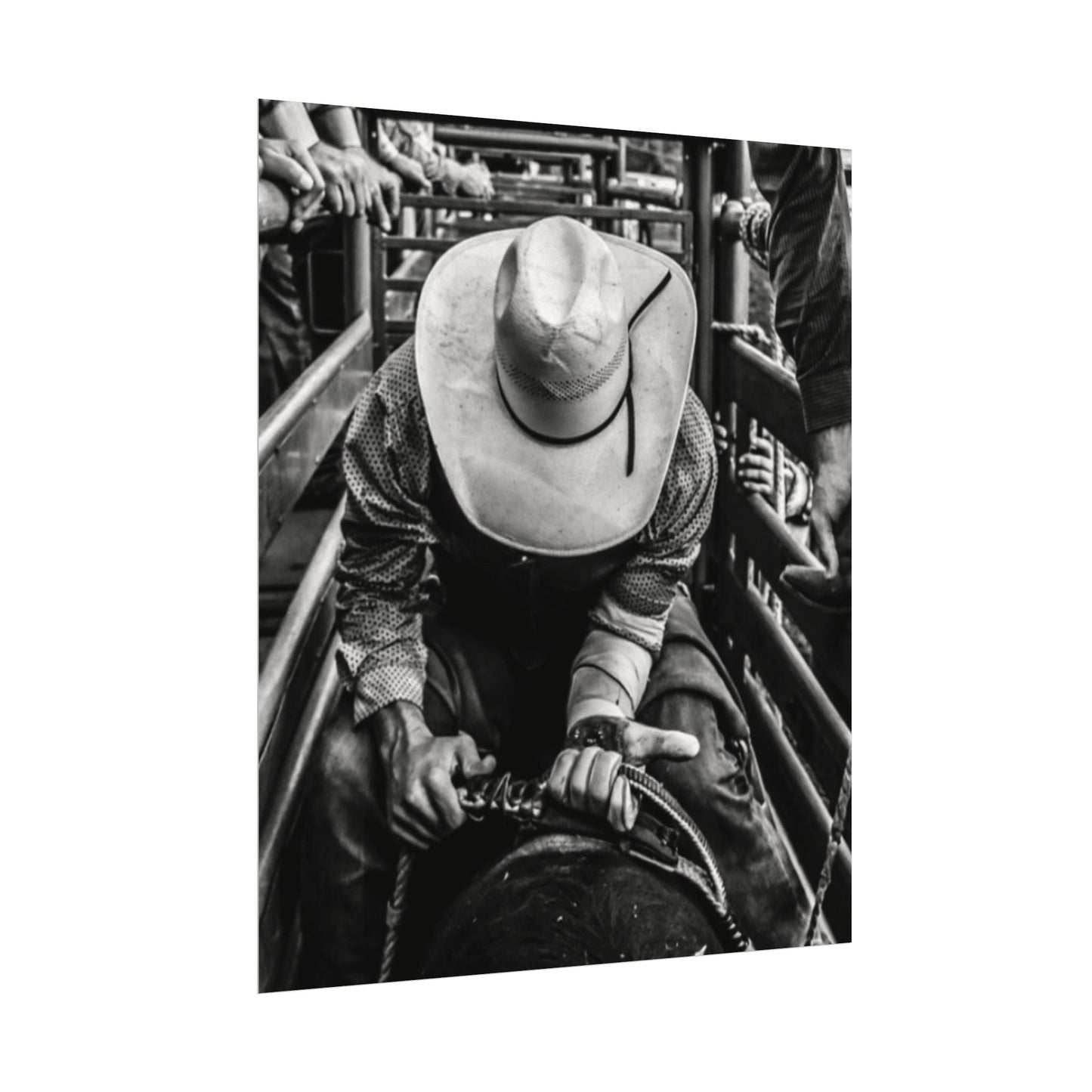 Lock Loaded & In The Chute Textured Watercolor Matte Posters