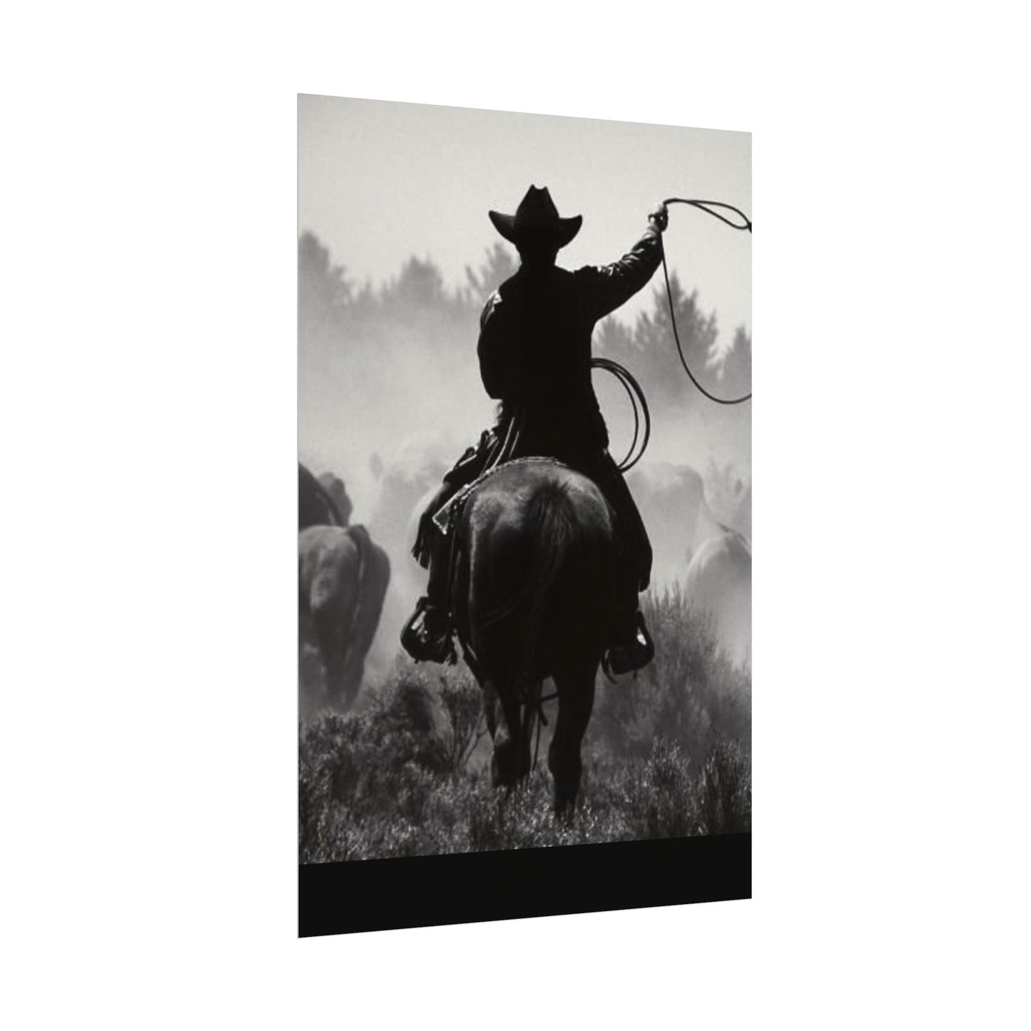 Bones Of The West  – Western Textured Watercolor Matte Posters
