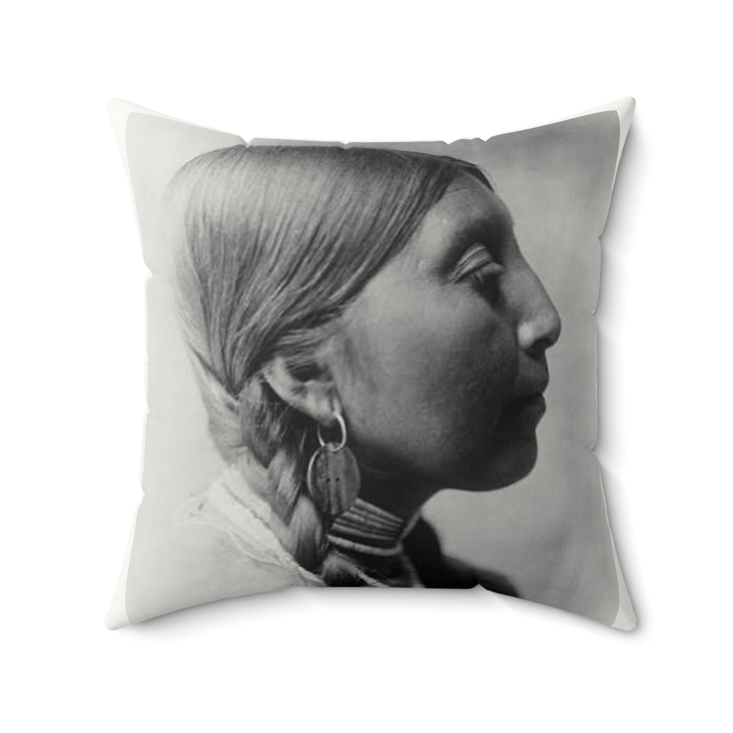 Sacred Reflections Faux Suede Square Pillow