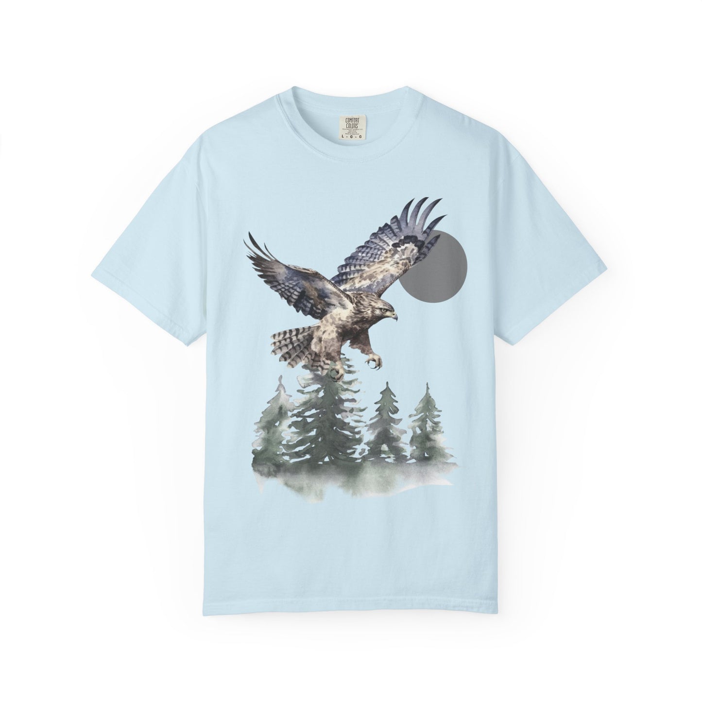 Flying High Wildlife Adventure Tee Unisex Garment-Dyed T-shirt, Boho Nature Tee, Camping Shirt, Adventure Apparel, Gift for Wilderness Lovers