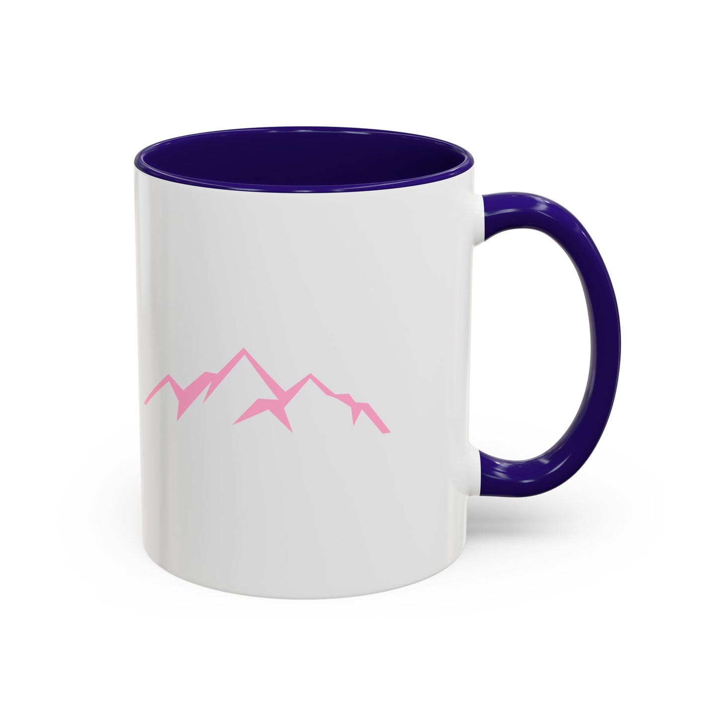 Mountain Vibes Mug | Colorful Coffee Mug | Artistic Drinkware | Gift for Nature Lovers | Hiking, Adventure, Pink Mountains