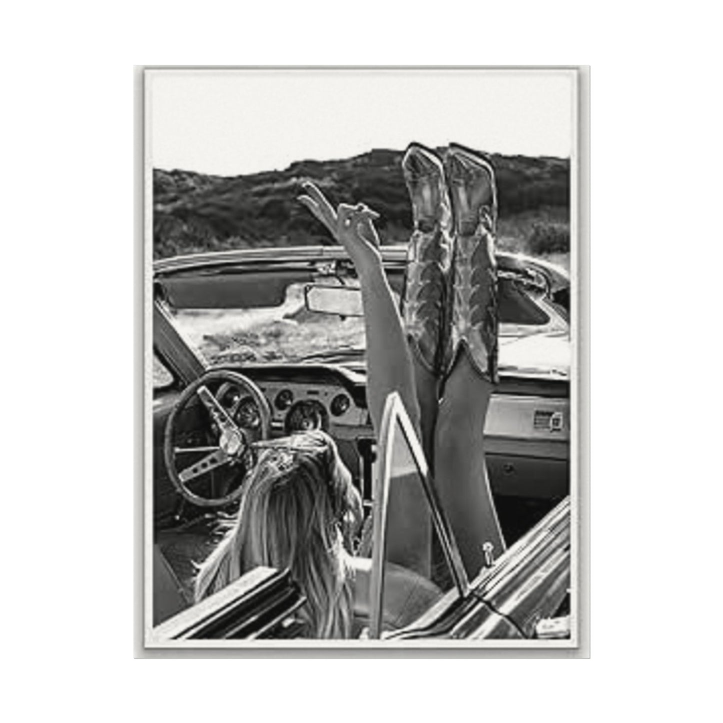 Wild At Heart – Western Textured Watercolor Matte Posters