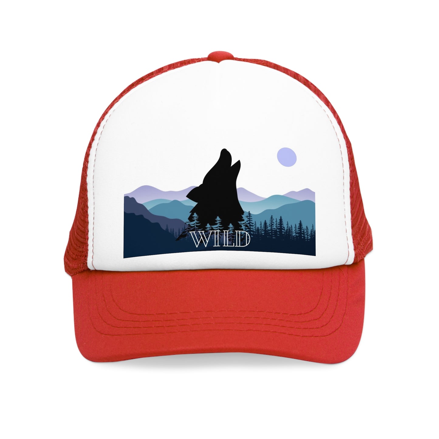 Howling Wolf, Retro Trucker Hat, His & Her Nature Lovers Gifts , Outdoor Accessory, Beer Lover Gift, Summer BBQ Essential