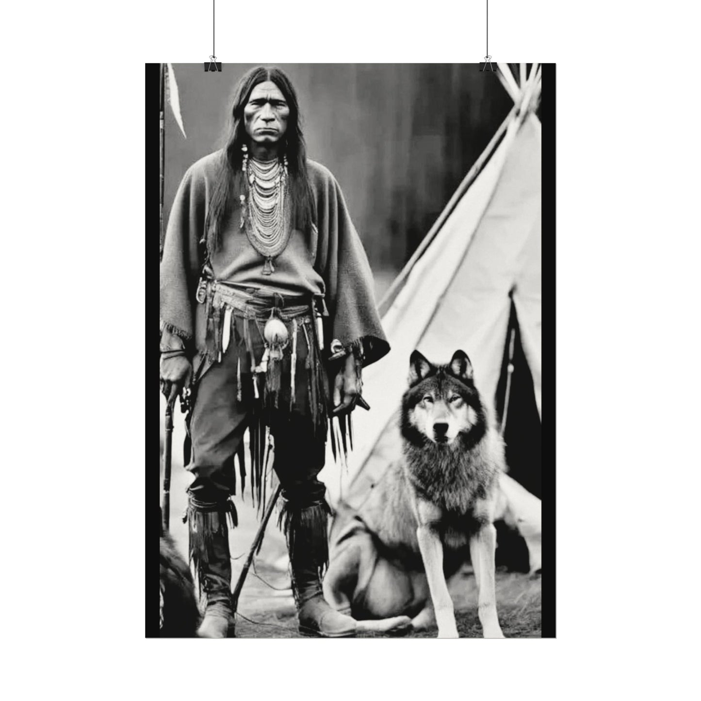 Mans Best Friend – Western Textured Watercolor Matte Posters