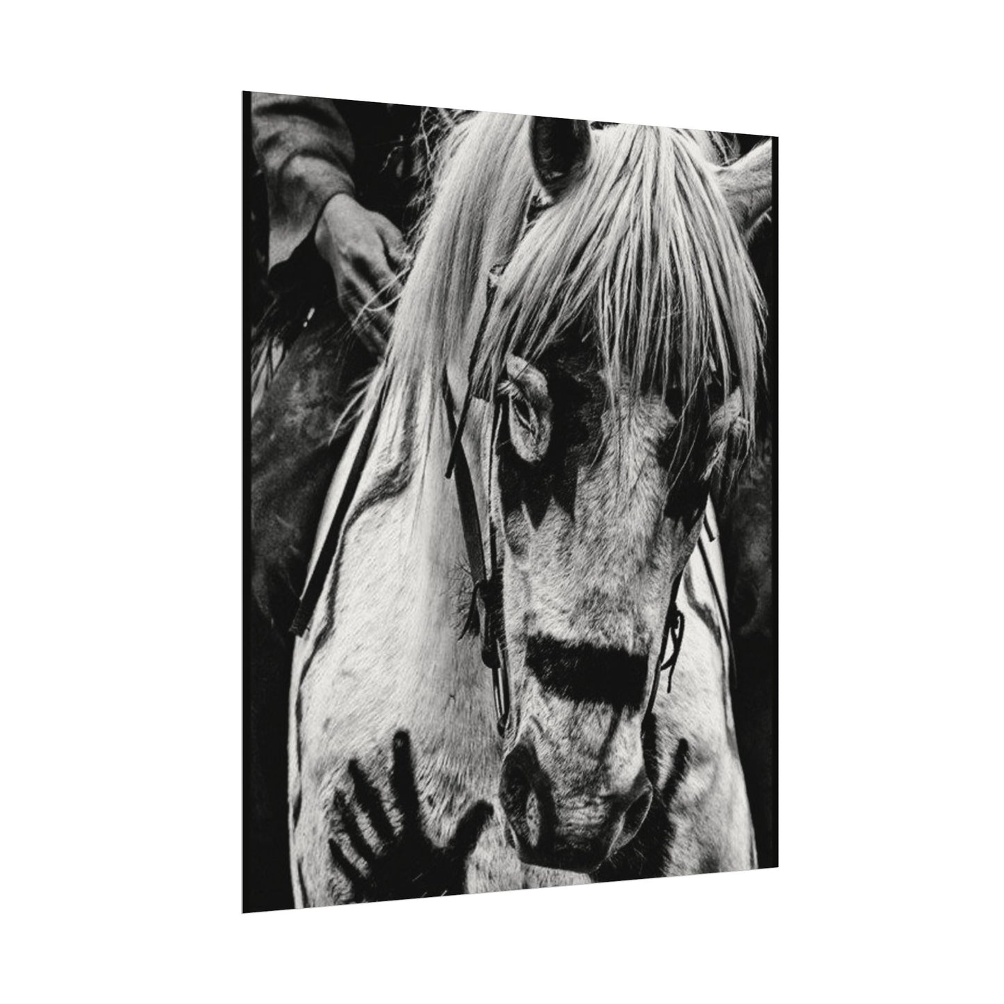 Storm Walker– Western Textured Watercolor Matte Posters