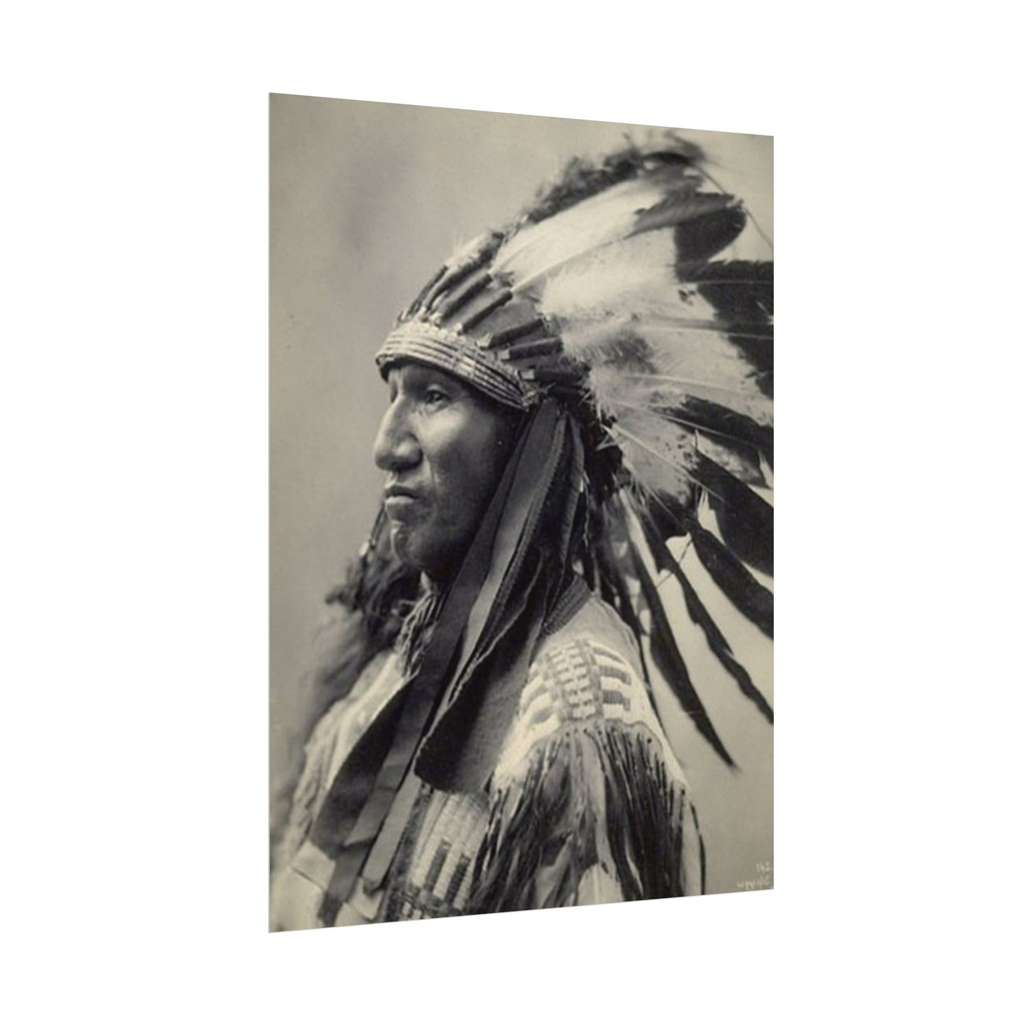 Black Rock Sioux – Western Textured Watercolor Matte Posters