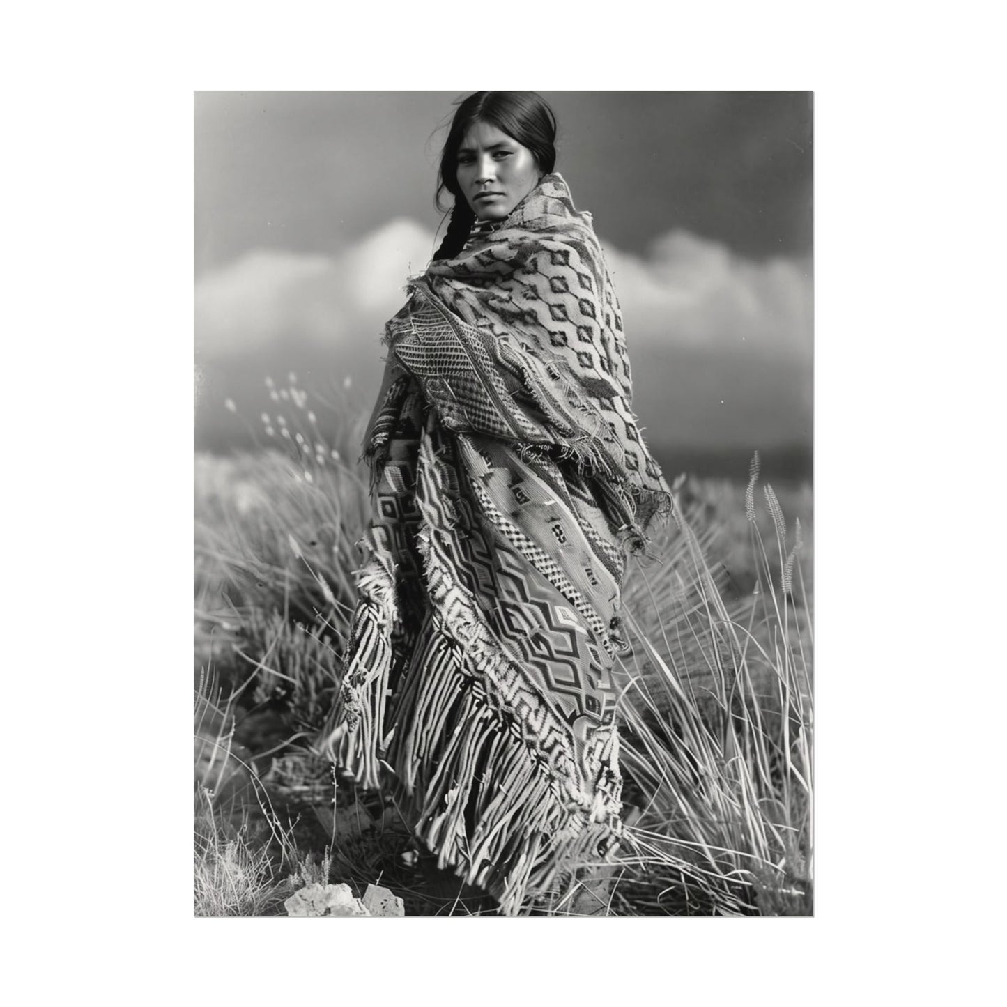 The Wind Calls Her By Name – Western Textured Watercolor Matte Posters