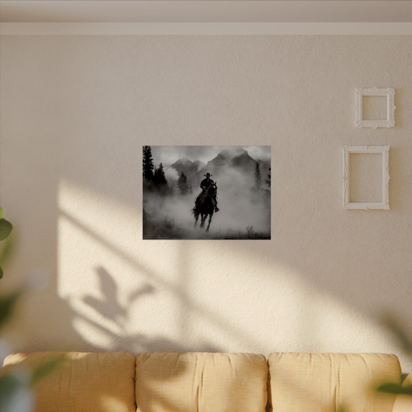 Storm Rider– Western Textured Watercolor Matte Posters