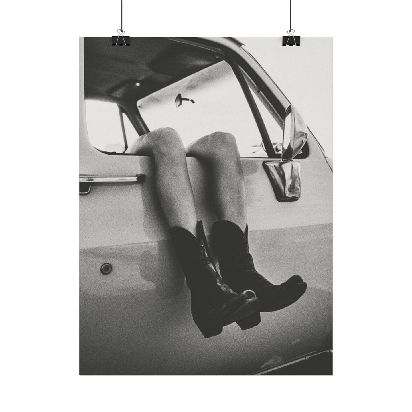 Kick'n Off The Dust— Saddle Up Western Textured Watercolor Matte Posters