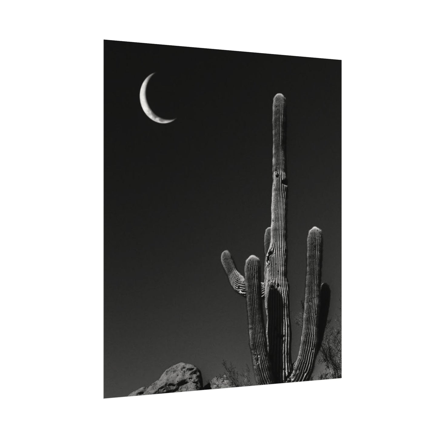 Desert Night Sky– Western Textured Watercolor Matte Posters