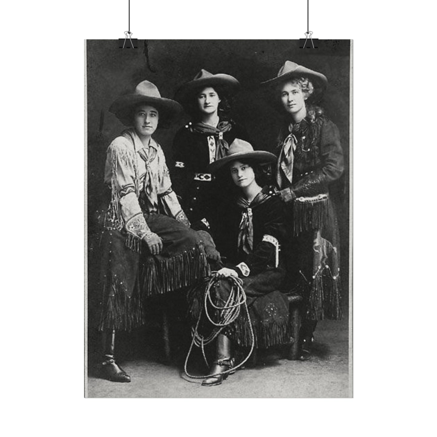 Daughters Of The Frontier – Western Textured Watercolor Matte Posters