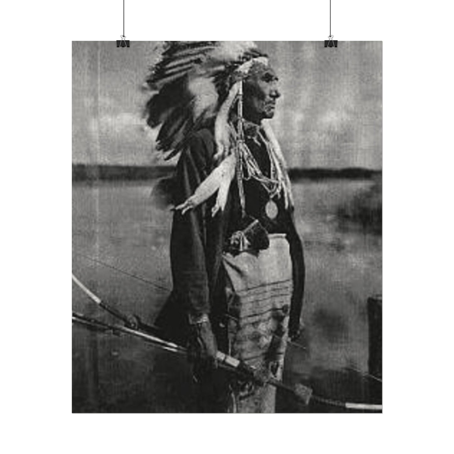 Indigenous Wetlands – Western Textured Watercolor Matte Posters