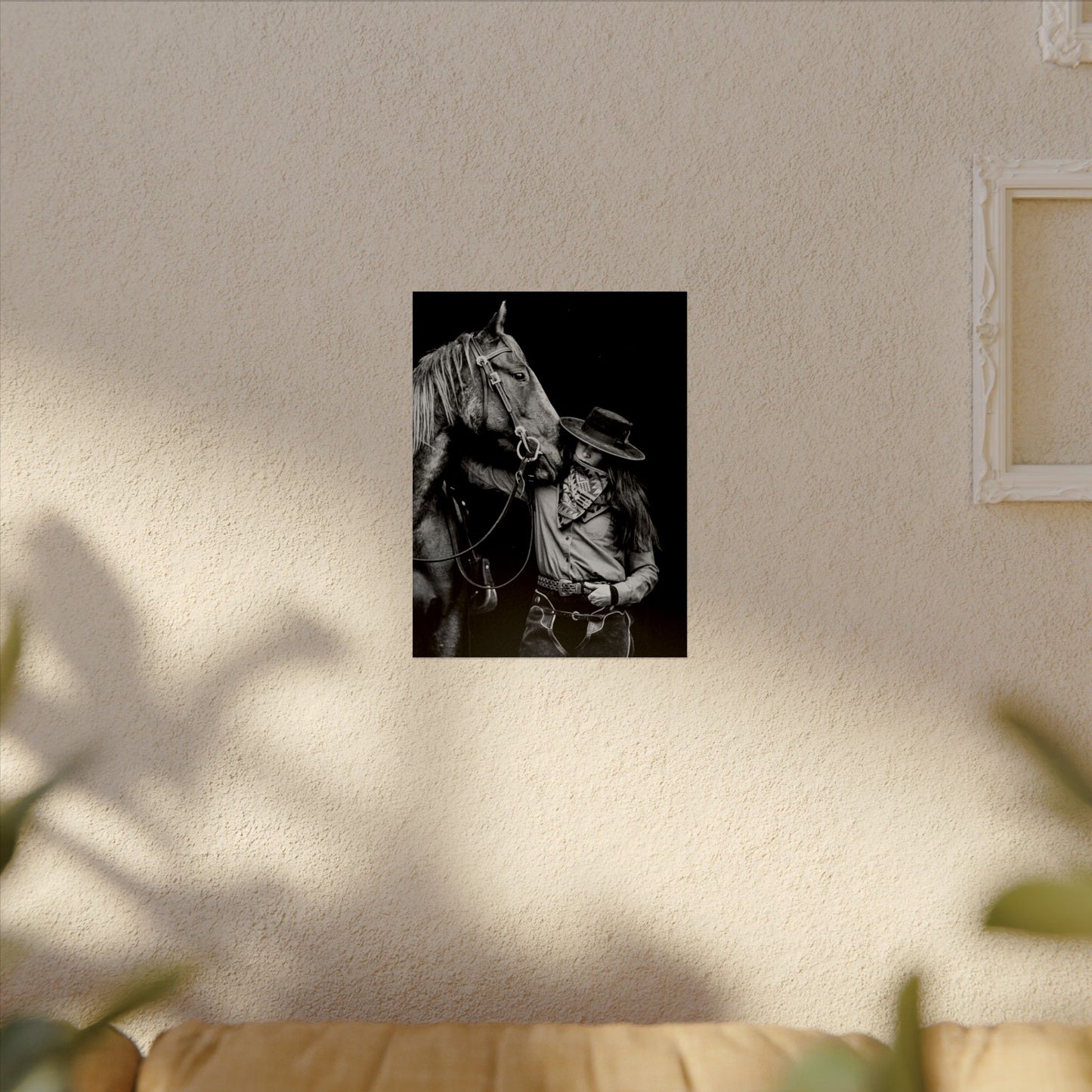 A Whisper Between Friends  – Western Textured Watercolor Matte Posters