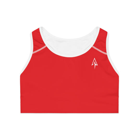 Arrow Ridge Red Stylish Sports Bra for Active Women, Workout Top, Gym Essential, Fitness Apparel, Athleisure Wear, Yoga Gear