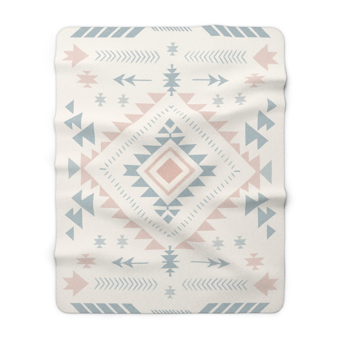 Stella Sherpa Fleece Blanket - Modern Tribal Design, Perfect for Home Decor, Gift for Him/Her, Winter Warmth, Beach Blanket