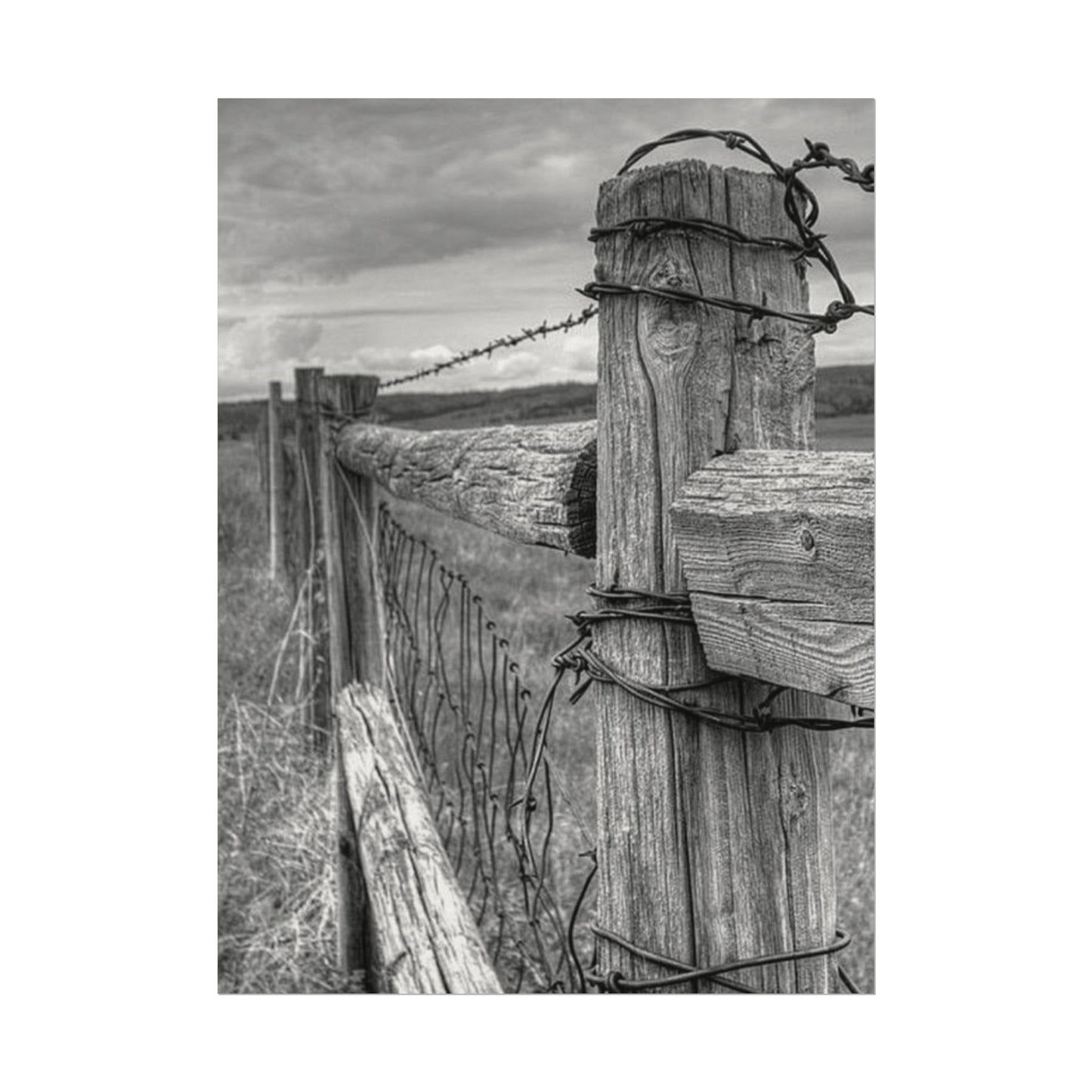 What Lies Between Frontiers– Western Textured Watercolor Matte Posters