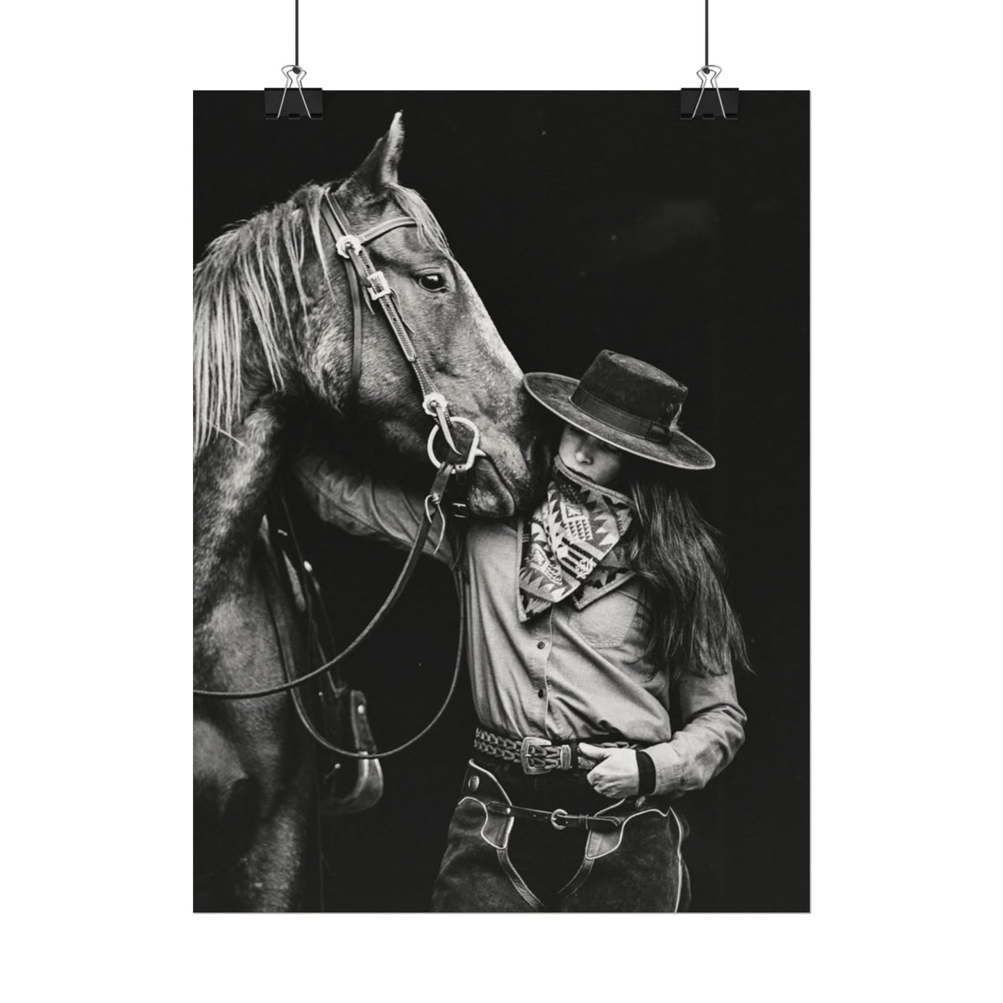 A Whisper Between Friends  – Western Textured Watercolor Matte Posters