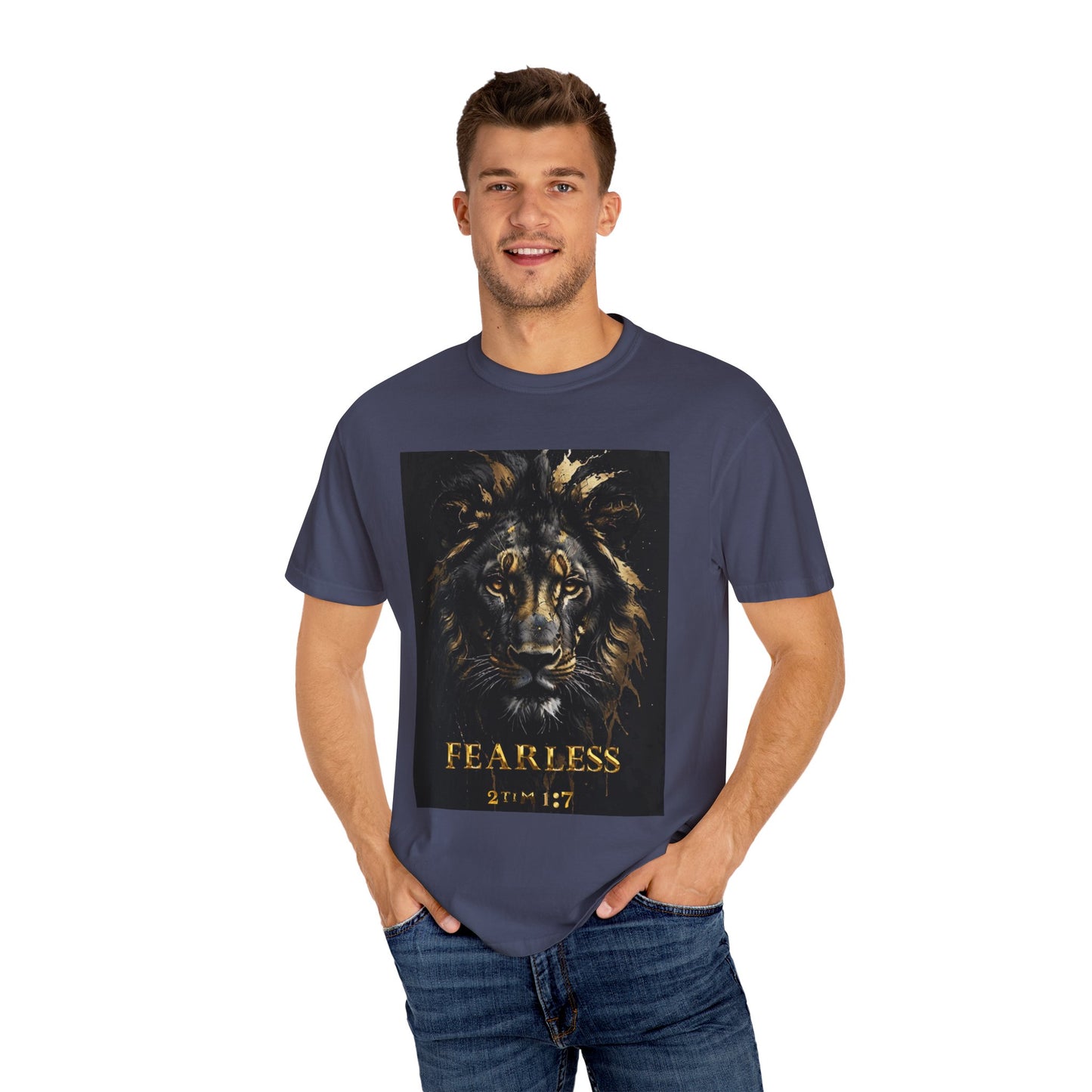 Fearless Lion Graphic T-Shirt, Inspirational Tee, Unisex Apparel, Gift for Animal Lovers, Motivational Shirt, Perfect for Everyday Wear