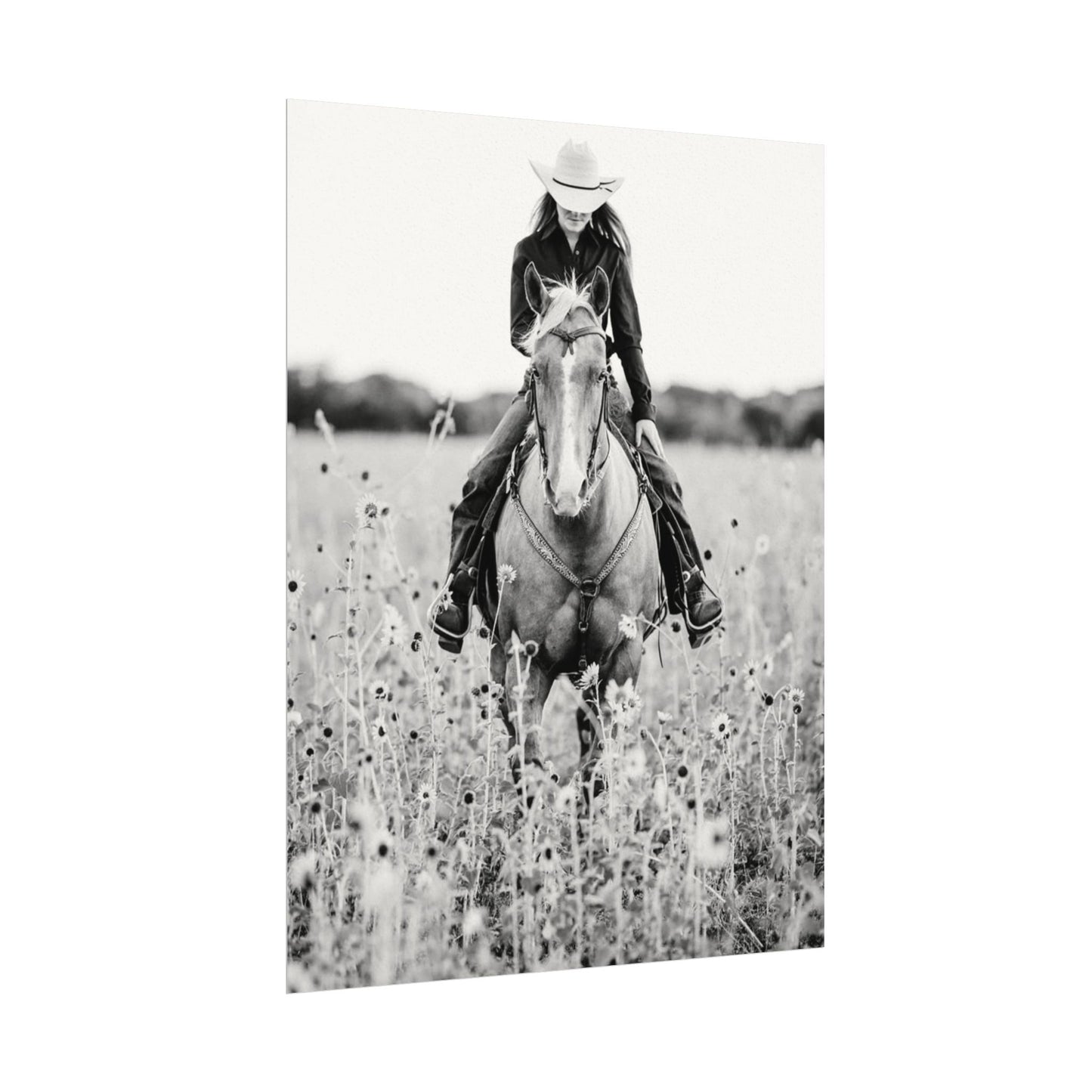 Summer Fields – Western Textured Watercolor Matte Posters