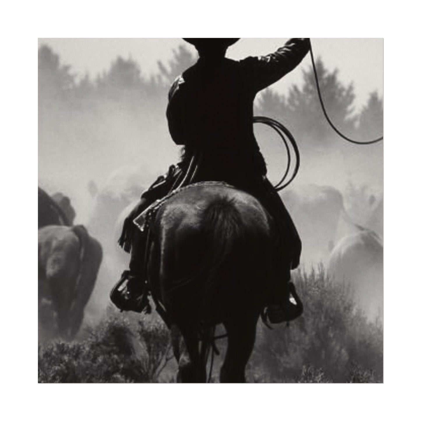 Bones Of The West  – Western Textured Watercolor Matte Posters