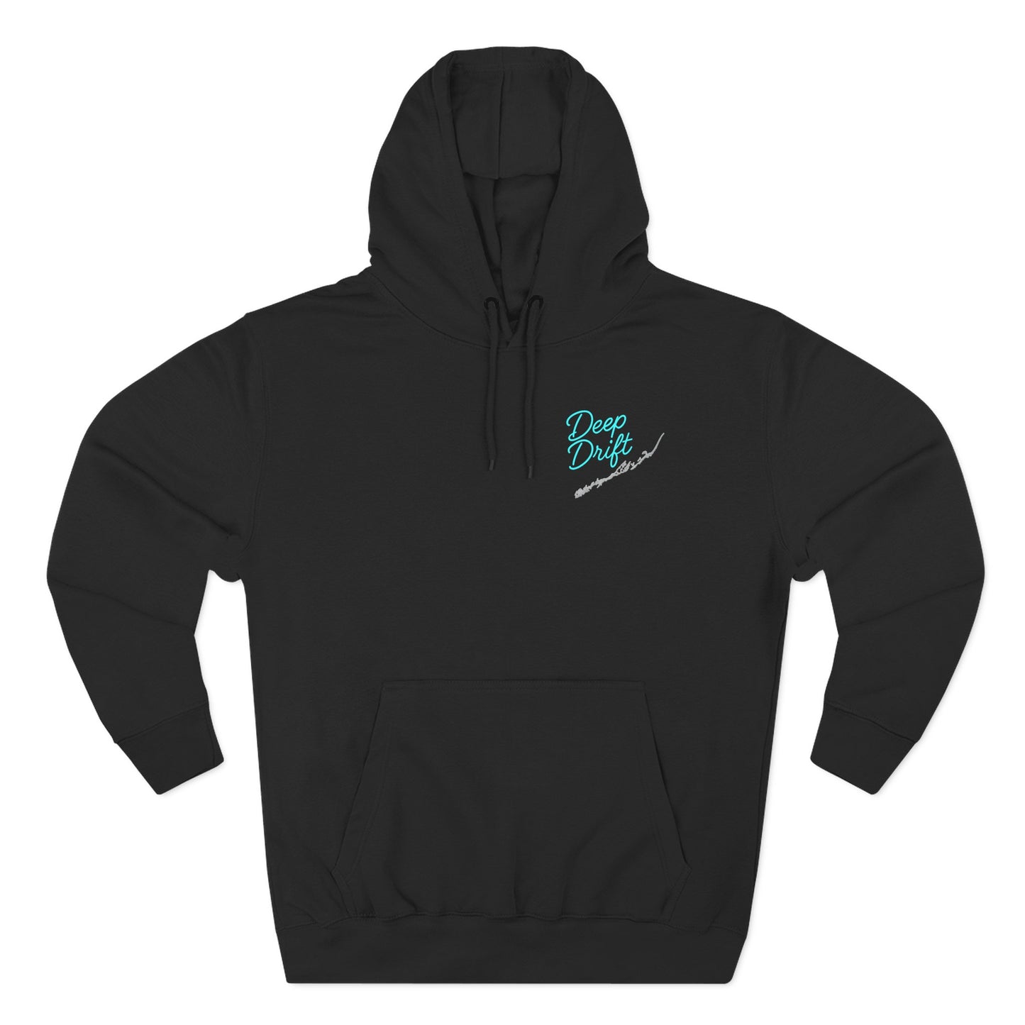 Retro Deep Drift Neon Mahi Fishing Hoodie – "Chase the Horizon, Hook the Legend" Graphic