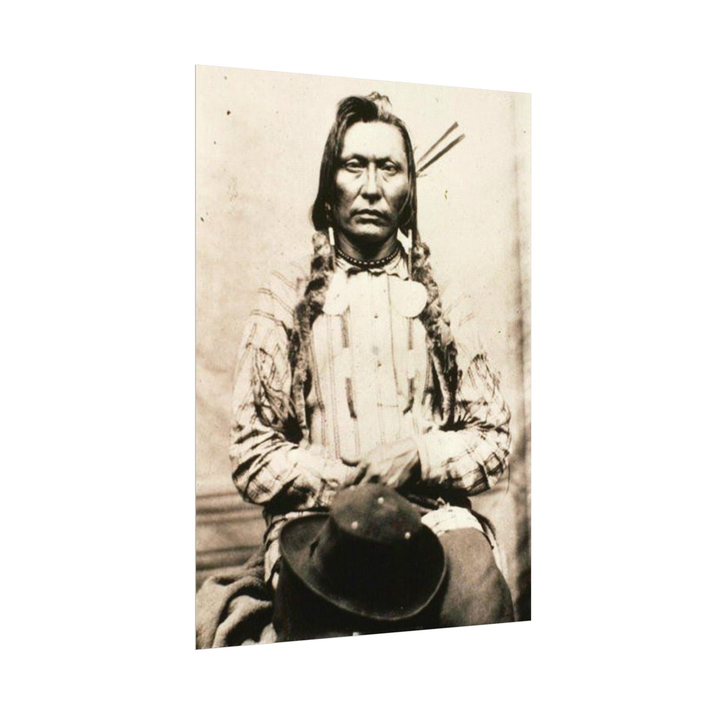 Shadow Warrior – Western Textured Watercolor Matte Posters