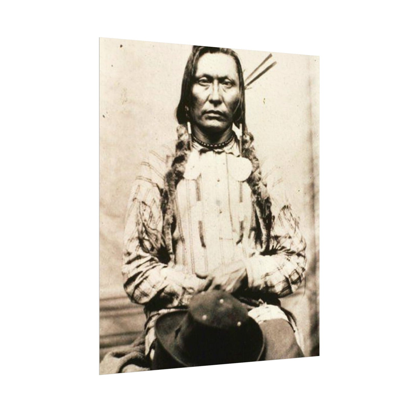 Shadow Warrior – Western Textured Watercolor Matte Posters