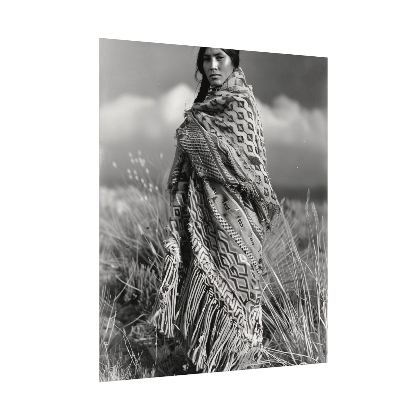 The Wind Calls Her By Name – Western Textured Watercolor Matte Posters