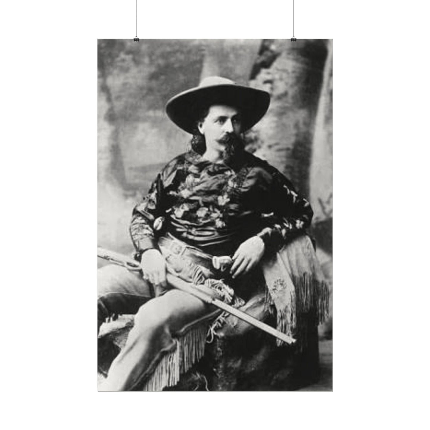 Wild Bill – Western Textured Watercolor Matte Posters