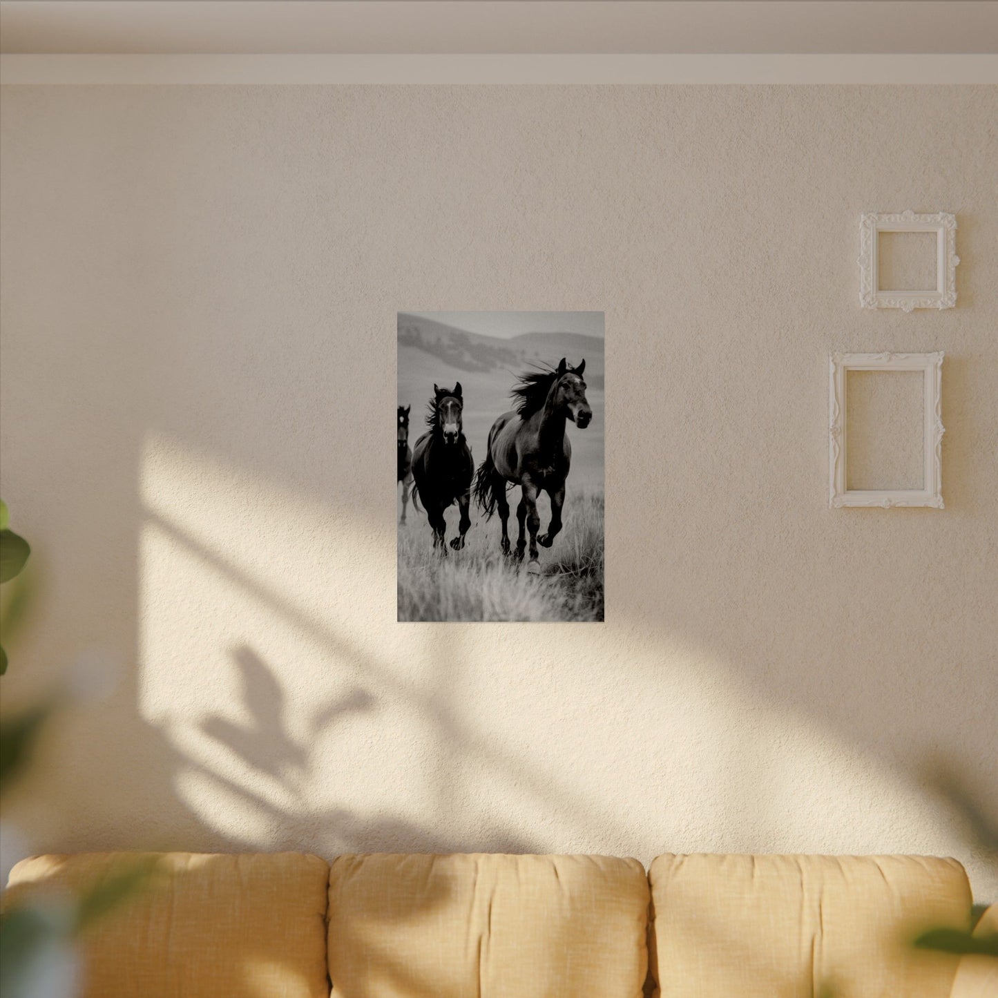 Running With Focus – Western Textured Watercolor Matte Posters