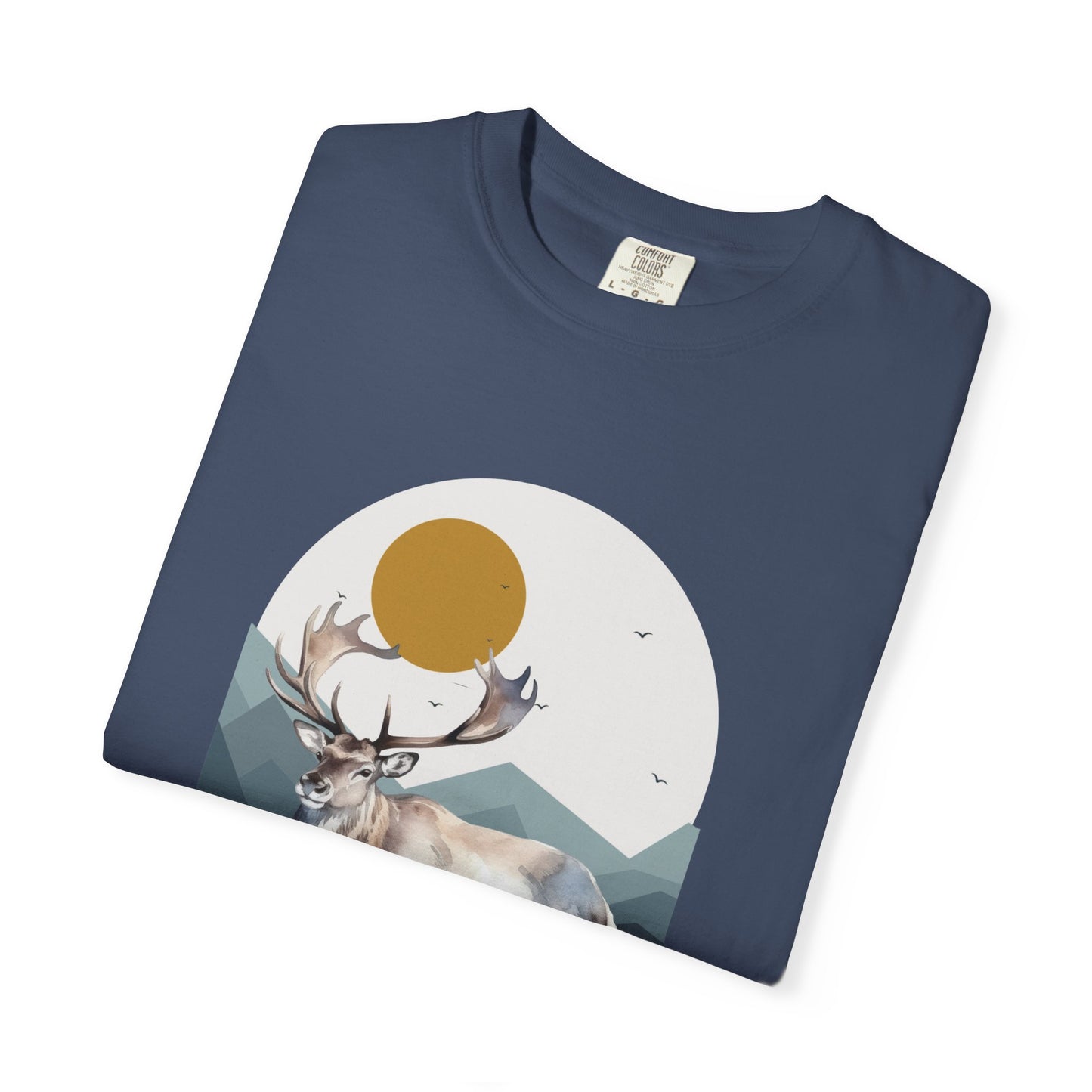 Wildlife Adventure Tee Unisex Garment-Dyed T-shirt, Boho Nature Tee, Camping Shirt, Adventure Apparel, Gift for Wilderness Lovers