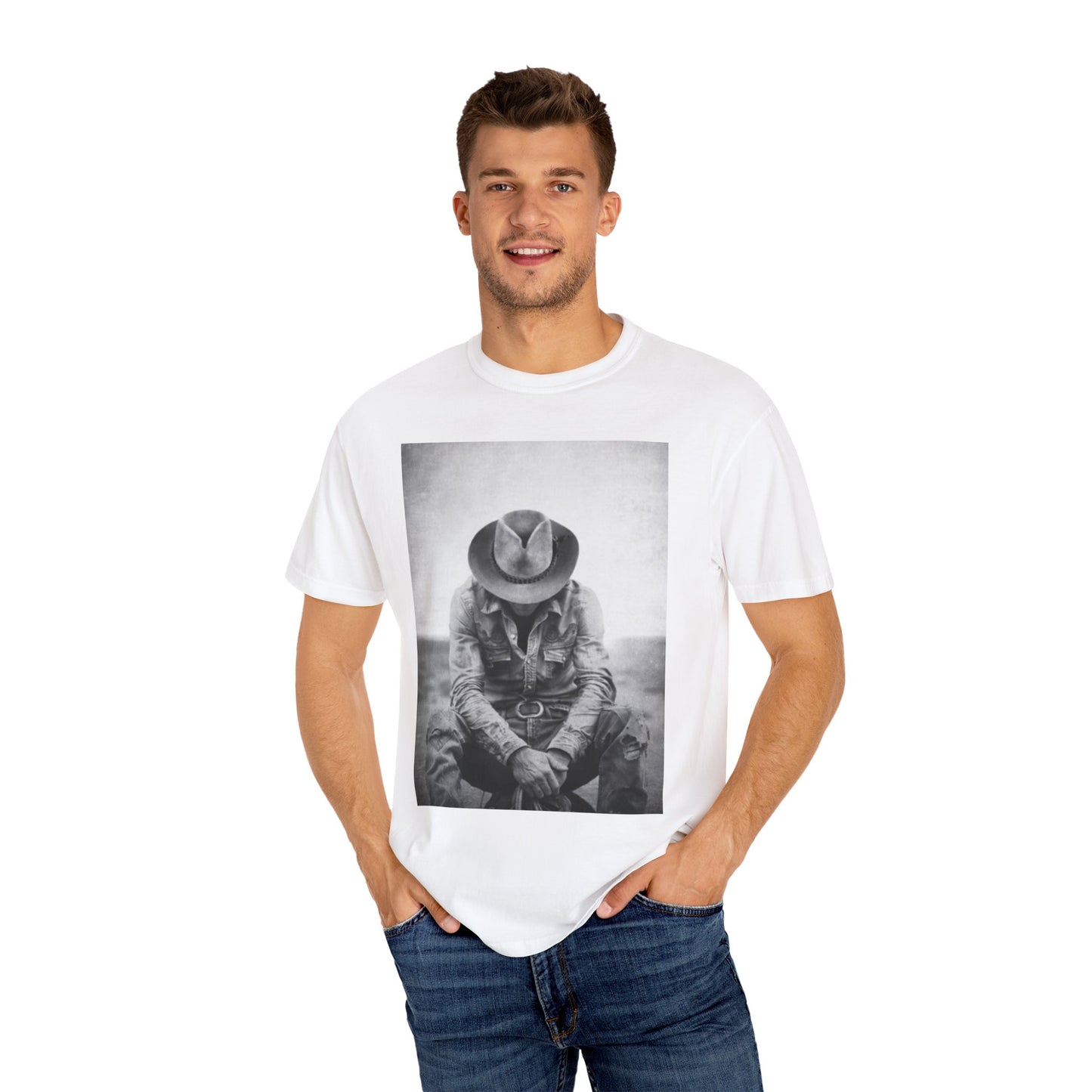 Vintage Cowboy Graphic T-Shirt, Unisex Casual Tee, Western Style Apparel, Gift for Cowboys, Outdoor Adventures