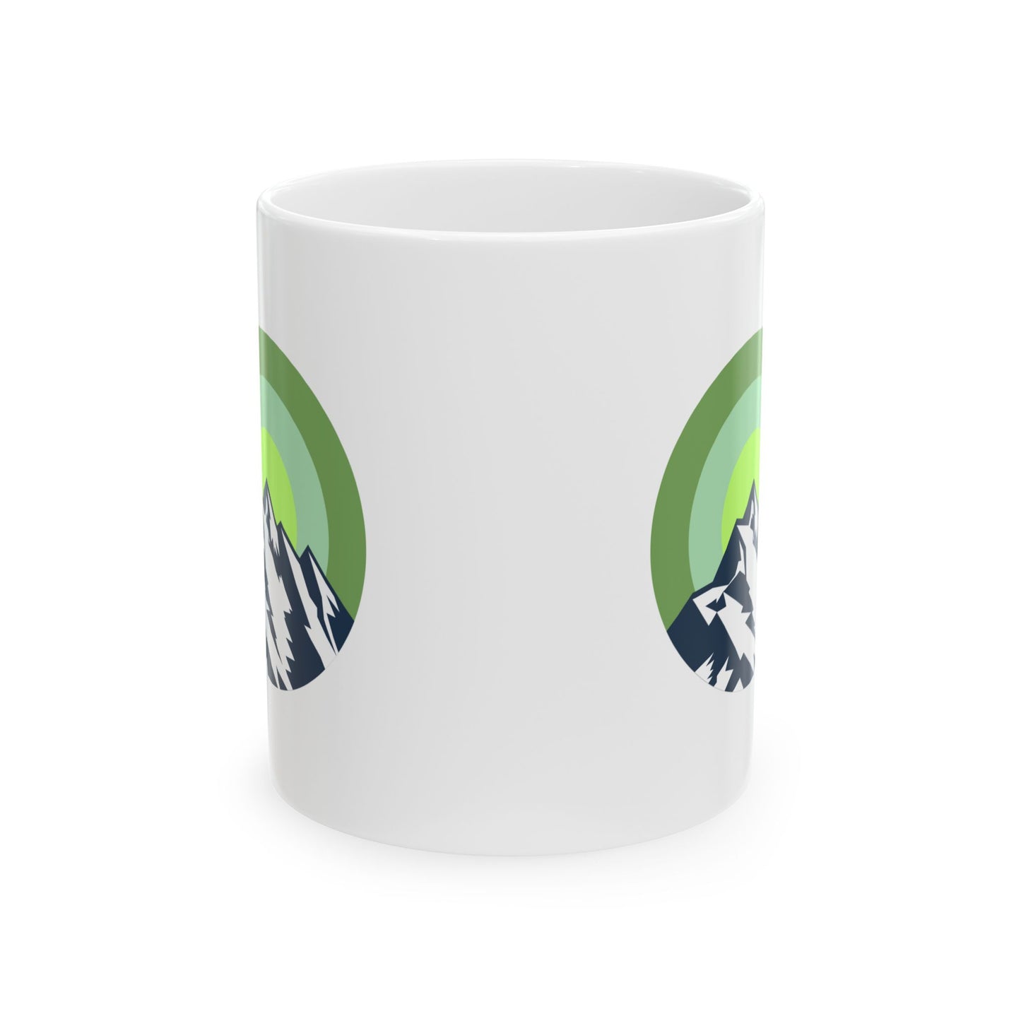 Nature-Inspired Mountain View Ceramic Mug, Perfect Gift for Nature Lovers, Camping Coffee Cup, Eco-Friendly Drinkware, Adventure Mug