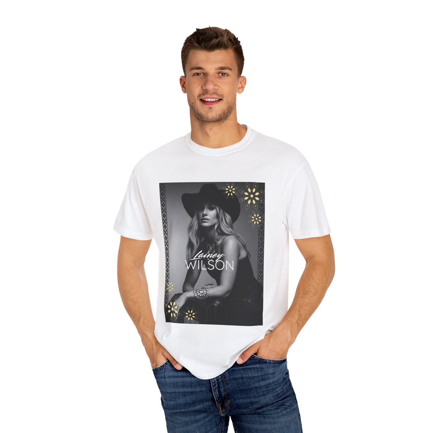 Lainey Bohemian Floral Graphic T-shirt, Unisex Vintage Style Tee, Perfect for Summer Festivals, Casual Everyday Wear, Great Gift Idea