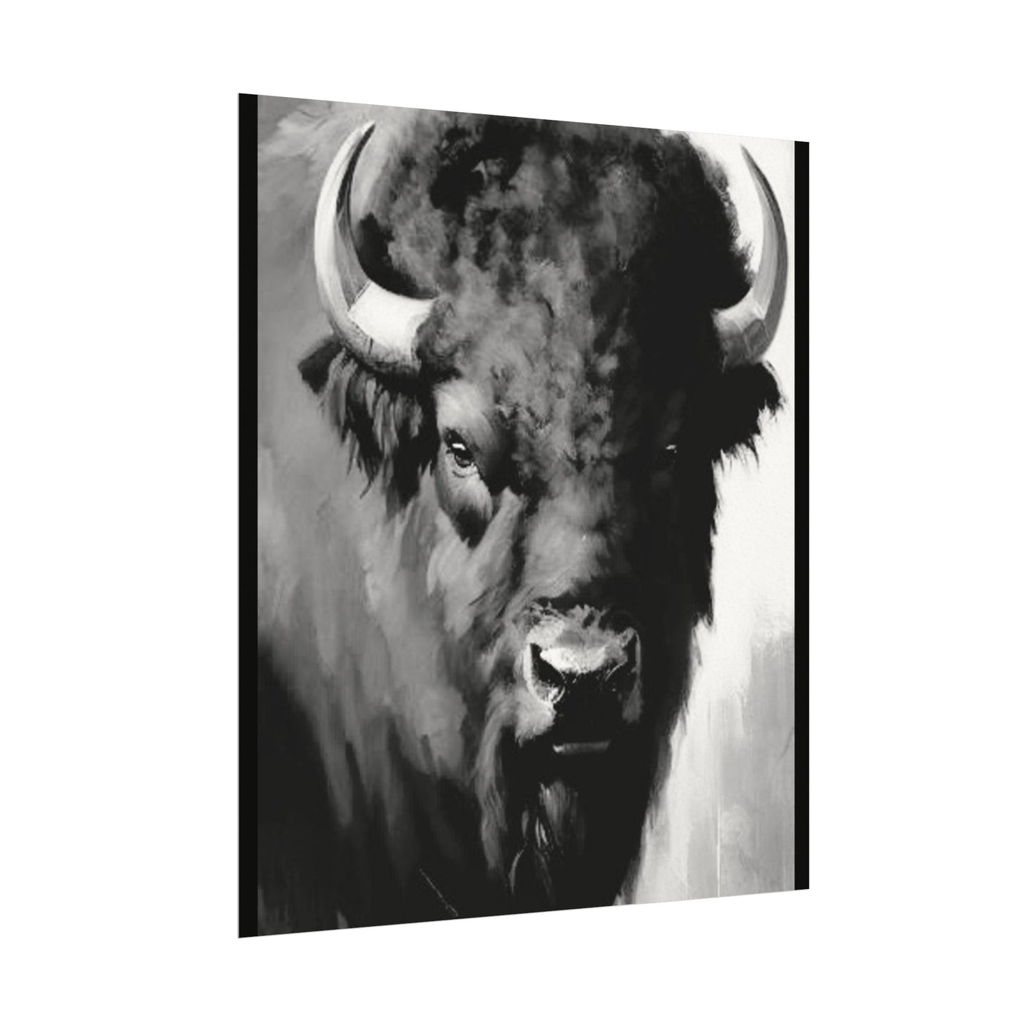 Buffalo Ridge – Western Textured Watercolor Matte Posters