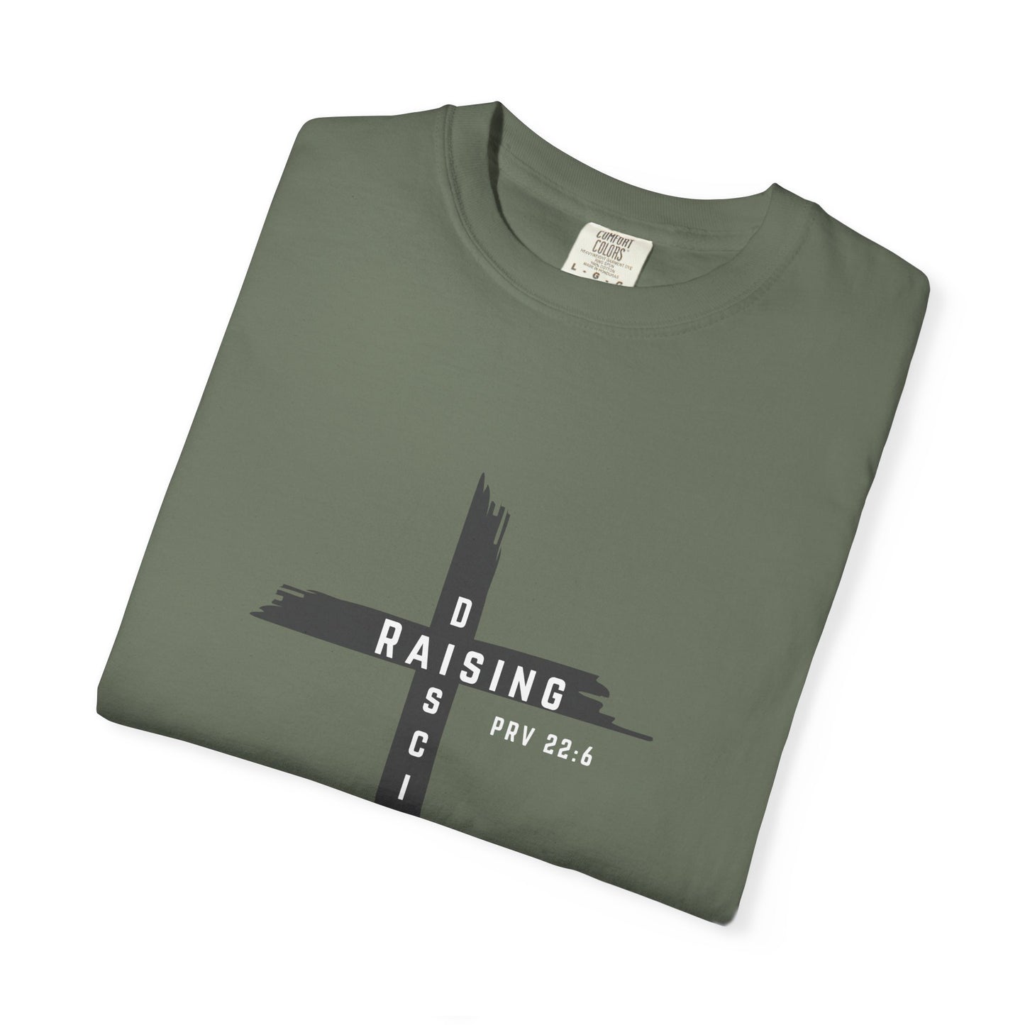 Raising Disciple Garment-Dyed T-Shirt for Faith Wear, Christian Apparel, Spiritual Gift, Youth Group Outfit, Church Merchandise,