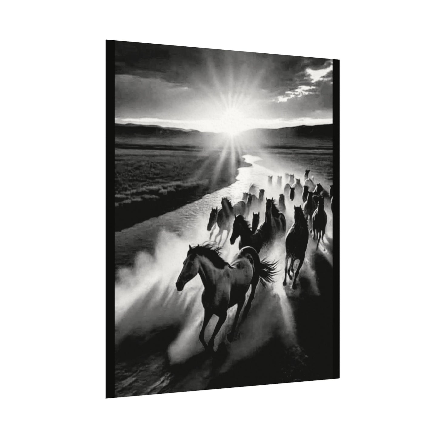 Chasing Dawns Grace – Western Textured Watercolor Matte Posters