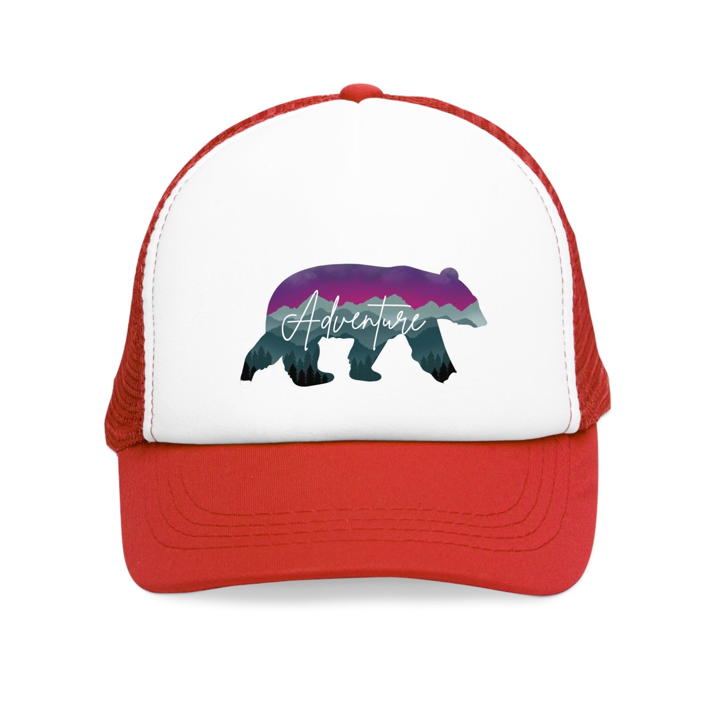 Adventure Bear, Retro Trucker Hat, His & Her Gifts , Outdoor Accessory, Beer Lover Gift, Summer BBQ Essential