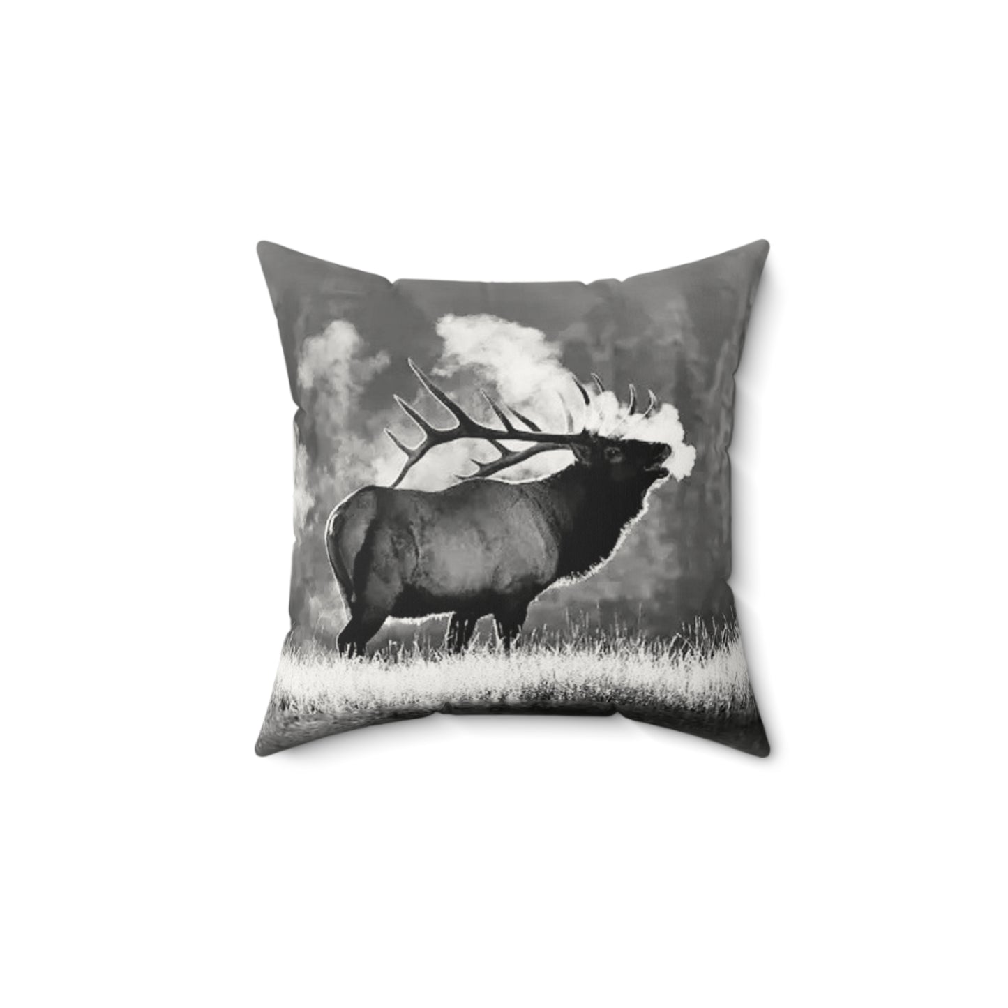 2 In 1 Elk & Morning Mist Faux Suede Pillow, Cozy Home Decor, Motivational Cushion, Bohemian Bedroom Accessory, Unique Gift Idea, Stay Wild