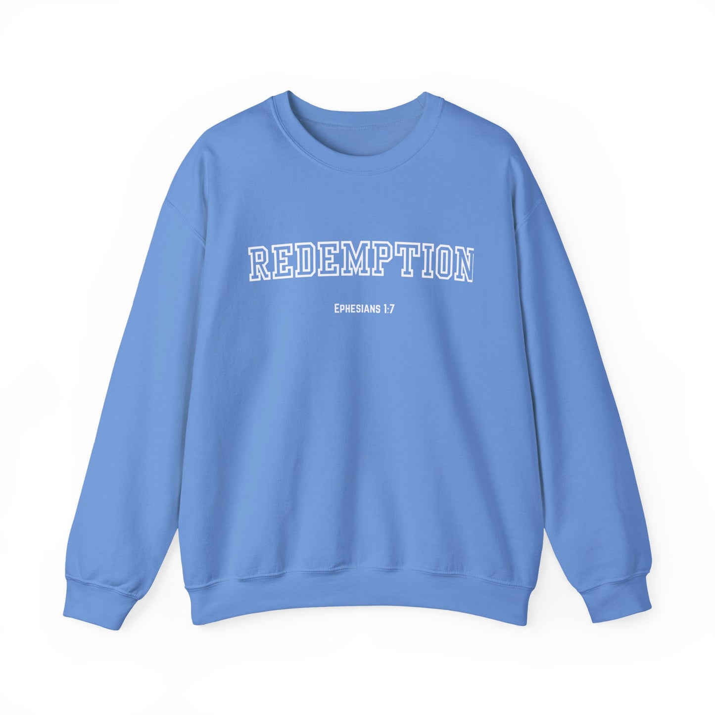Cozy Redemption Crewneck Sweatshirt - Perfect for Faith-inspired Fashion, Casual Wear, Bible Study, Gift for Friends, Church Events,