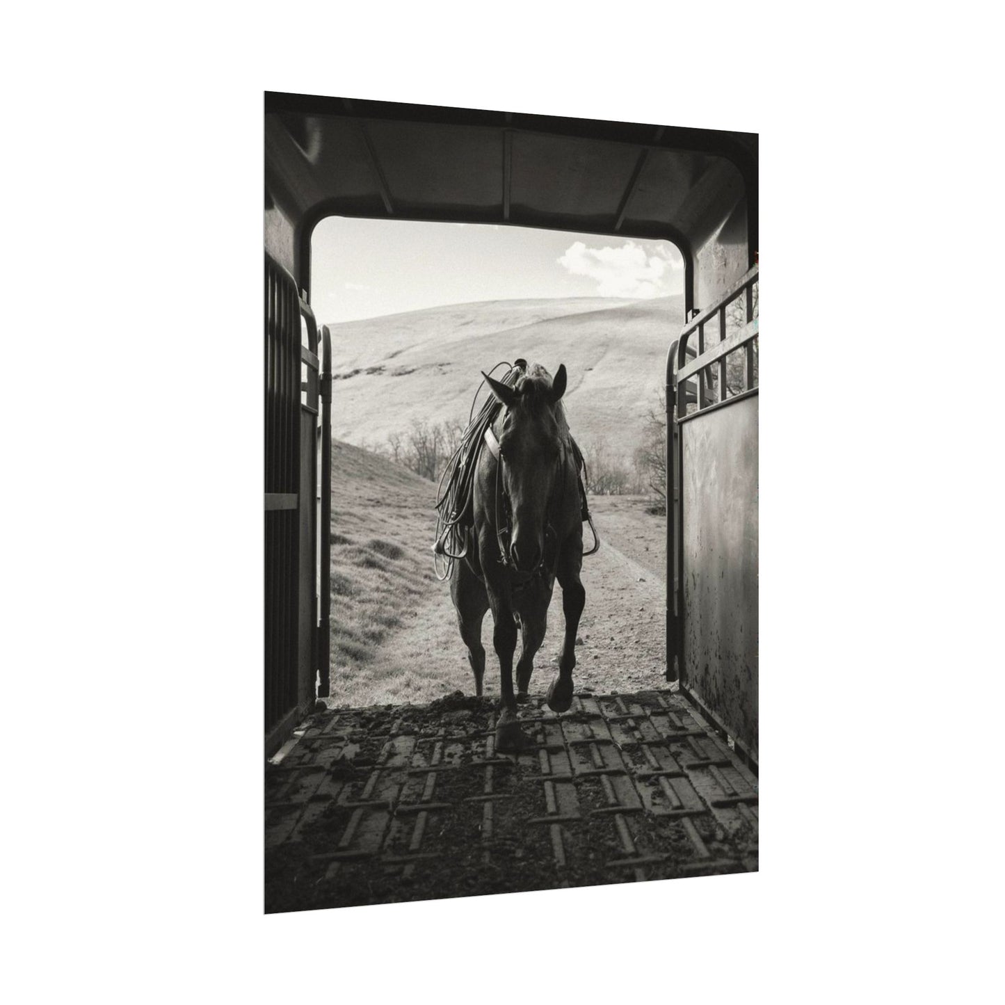 Leathered & Loaded – Western Textured Watercolor Matte Posters