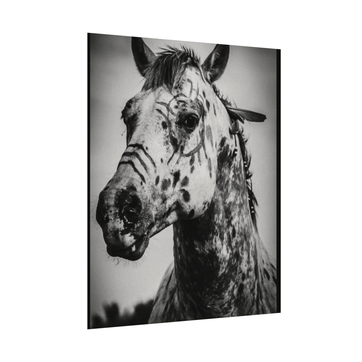 Pale Rider – Western Textured Watercolor Matte Posters