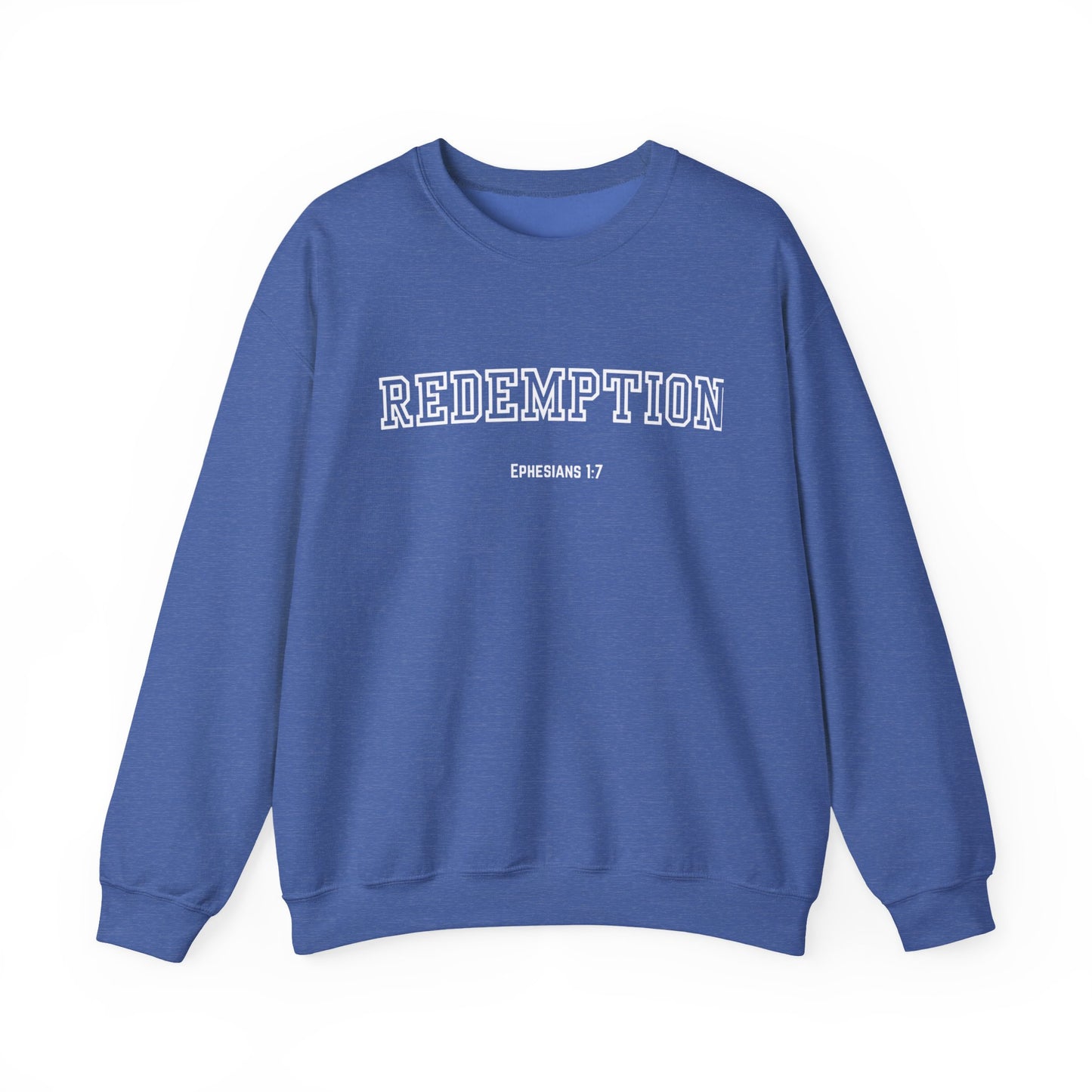 Cozy Redemption Crewneck Sweatshirt - Perfect for Faith-inspired Fashion, Casual Wear, Bible Study, Gift for Friends, Church Events,