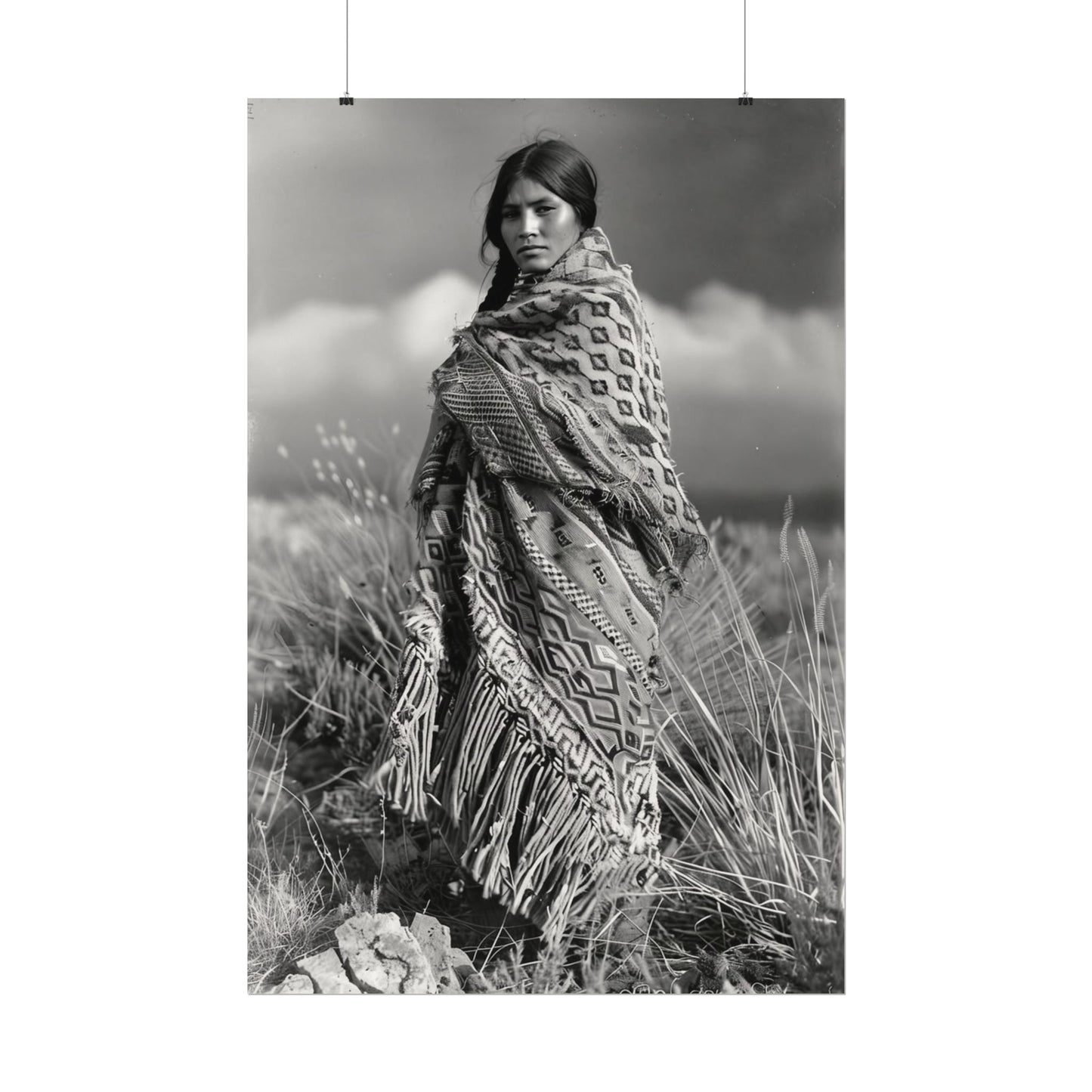 The Wind Calls Her By Name – Western Textured Watercolor Matte Posters