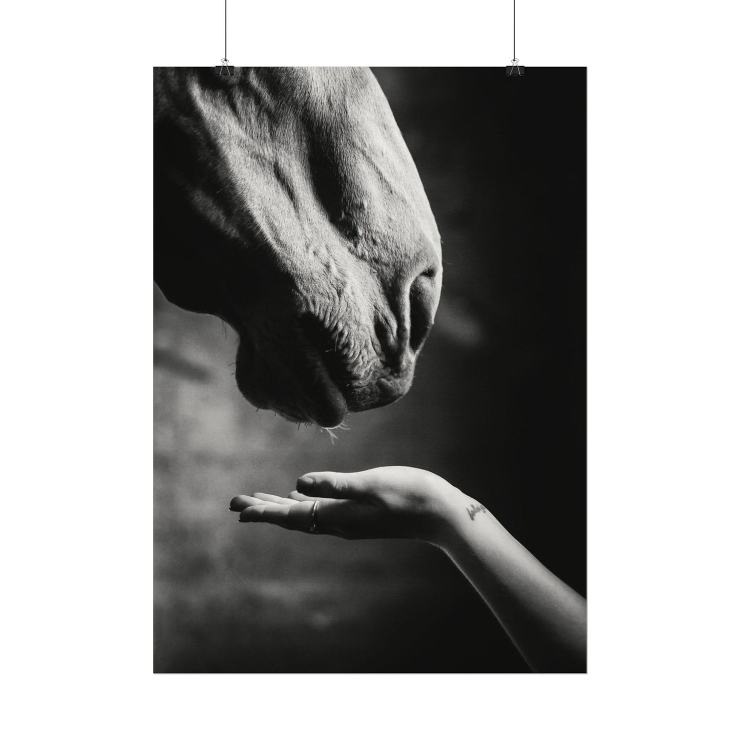 Whisper of Trust— The Unspoken Bond Textured Watercolor Matte Posters