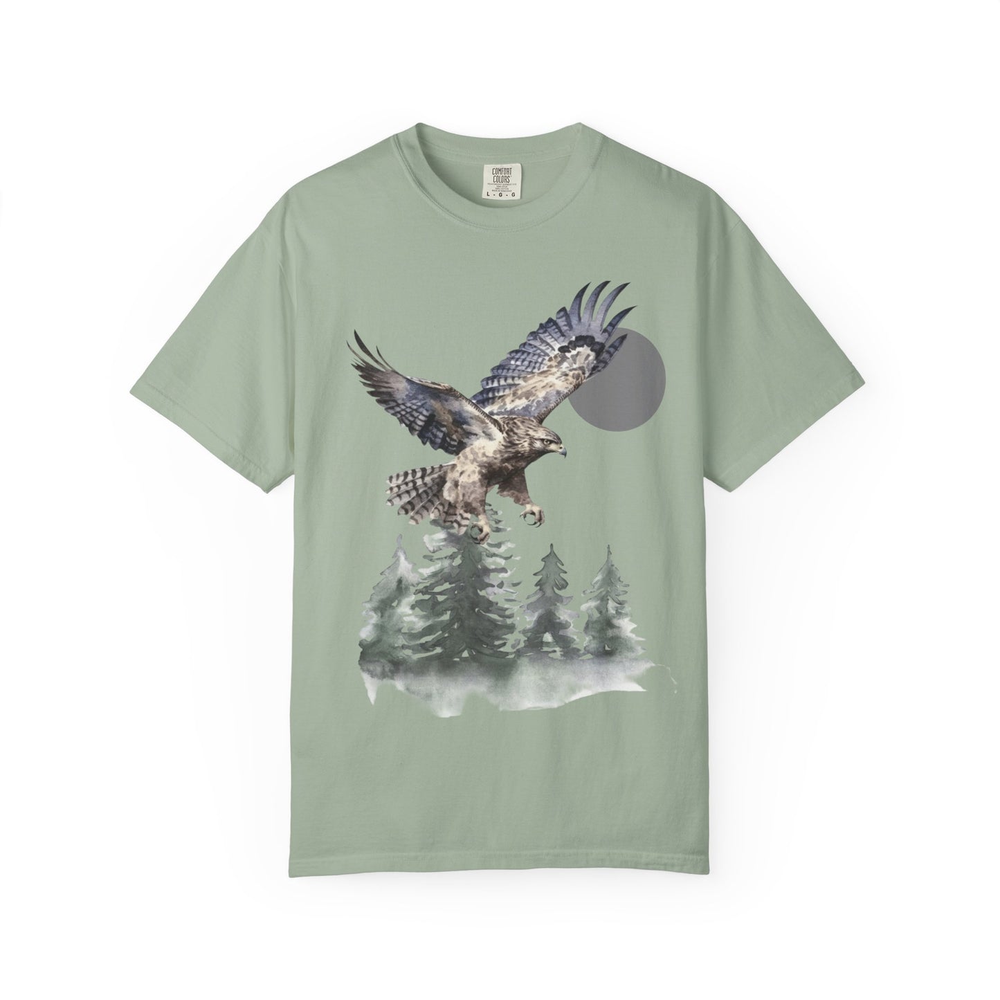 Flying High Wildlife Adventure Tee Unisex Garment-Dyed T-shirt, Boho Nature Tee, Camping Shirt, Adventure Apparel, Gift for Wilderness Lovers