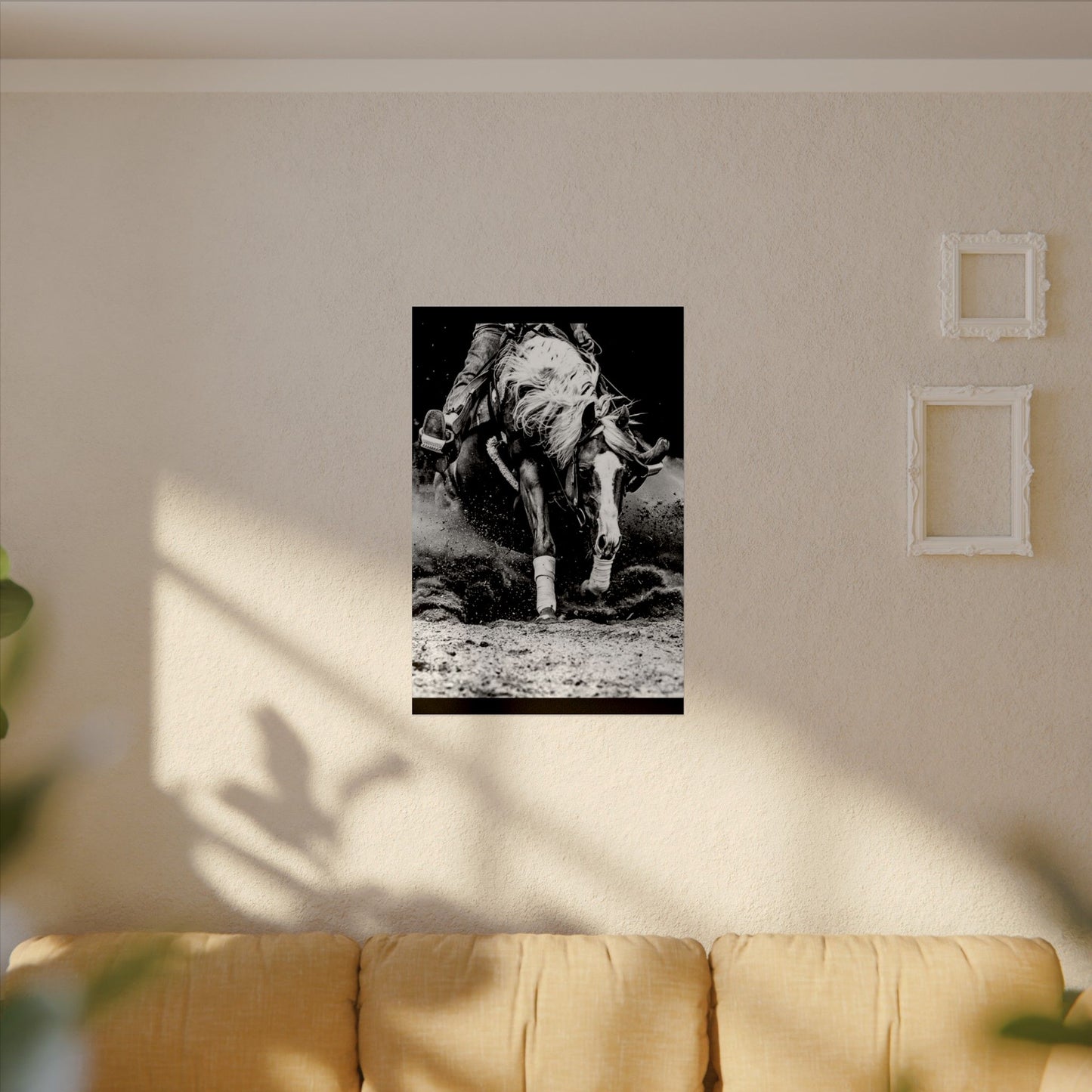 Burning The Barrel – Western Textured Watercolor Matte Posters